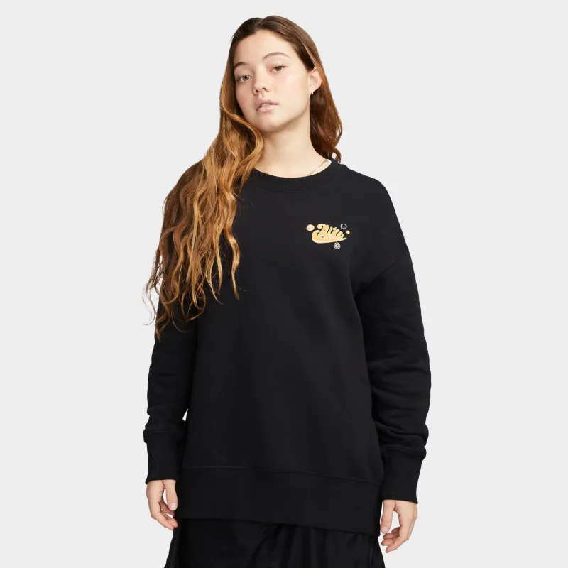 Nike Sportswear Women's Phoenix Fleece Oversized Happy Crew / Black sold by JD Sports