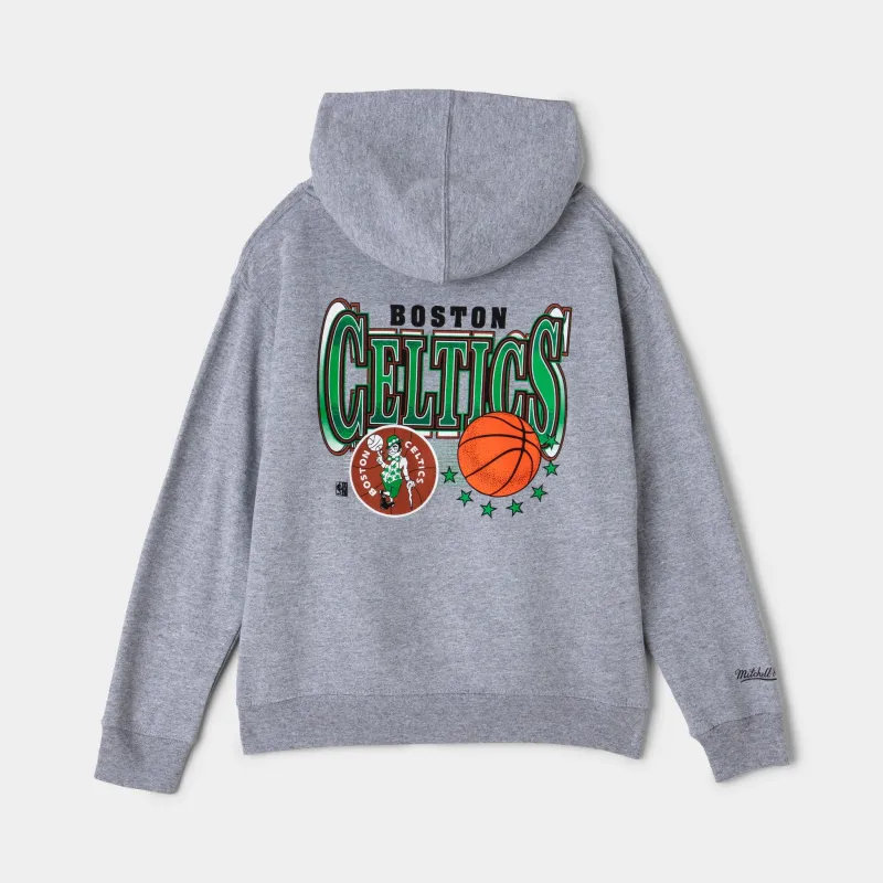 Mitchell & Ness Juniors' Slam Fleece Hoodie / Grey sold by JD Sports