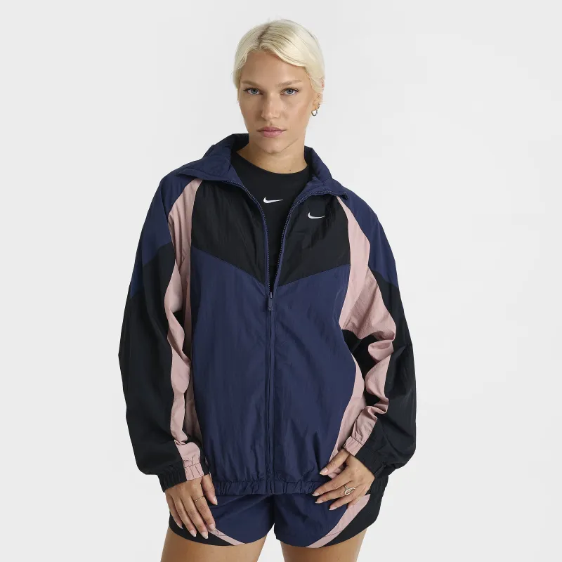 Nike Sportswear Women's Oversized Track Jacket Midnight Navy / Black sold by JD Sports
