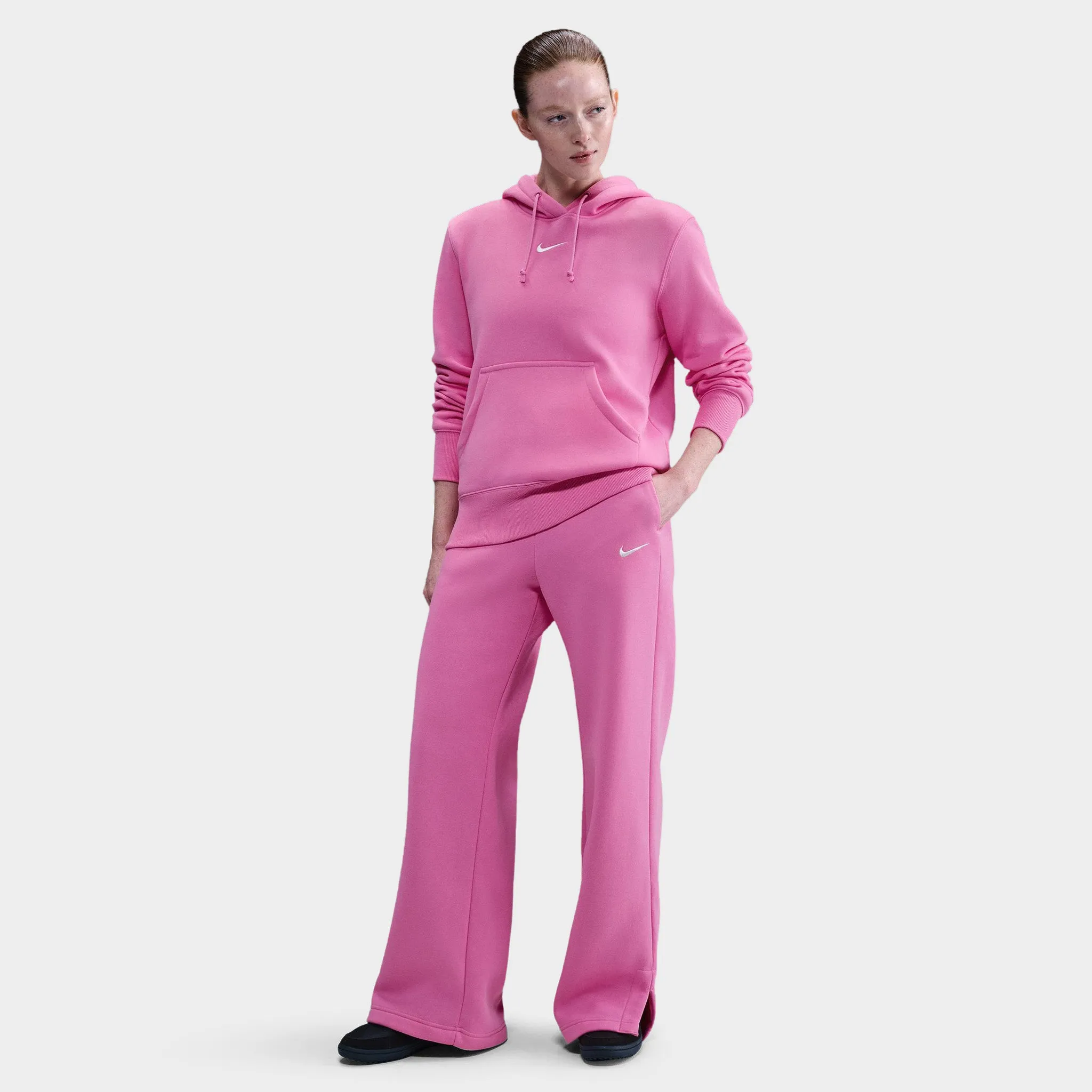 Nike Sportswear Women's Phoenix Fleece High-Waisted Pants Playful Pink / Sail sold by JD Sports product image thumbnail 5
