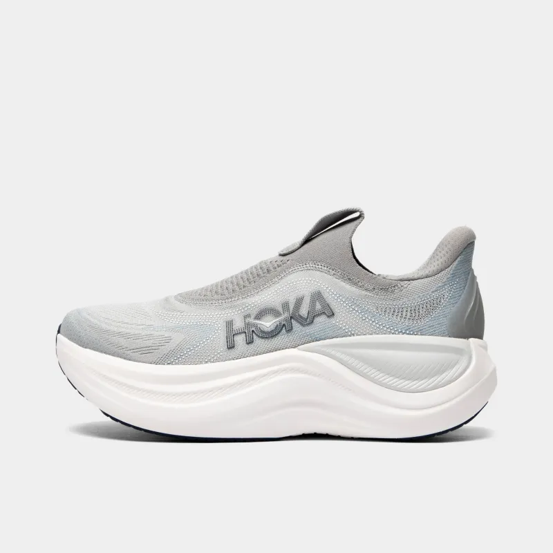 Hoka Skyward Laceless Grey / White sold by JD Sports