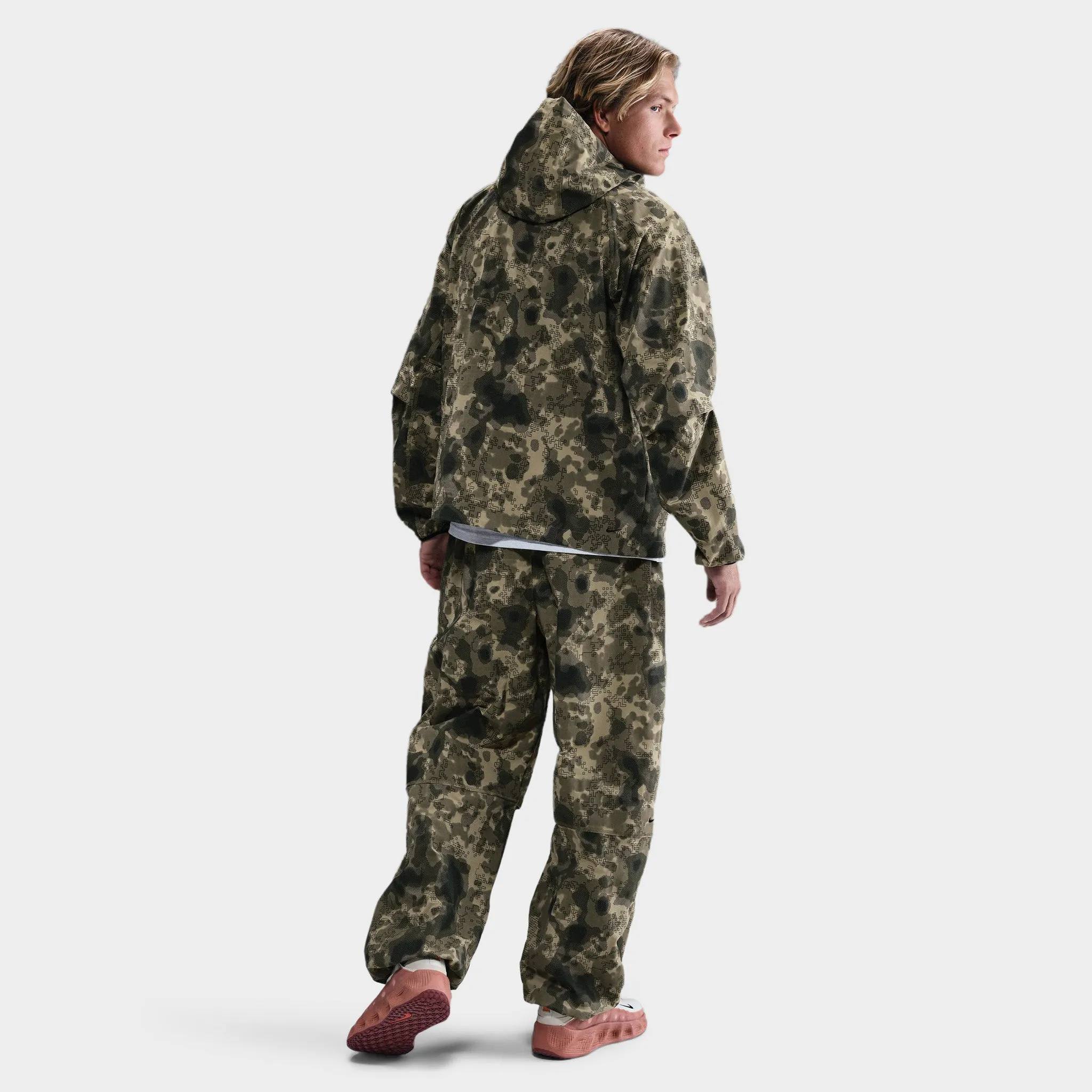 Nike Tech Men's Dri-FIT Woven Camo Windrunner Oversized Jacket Neutral Olive / Black sold by JD Sports product image thumbnail 5