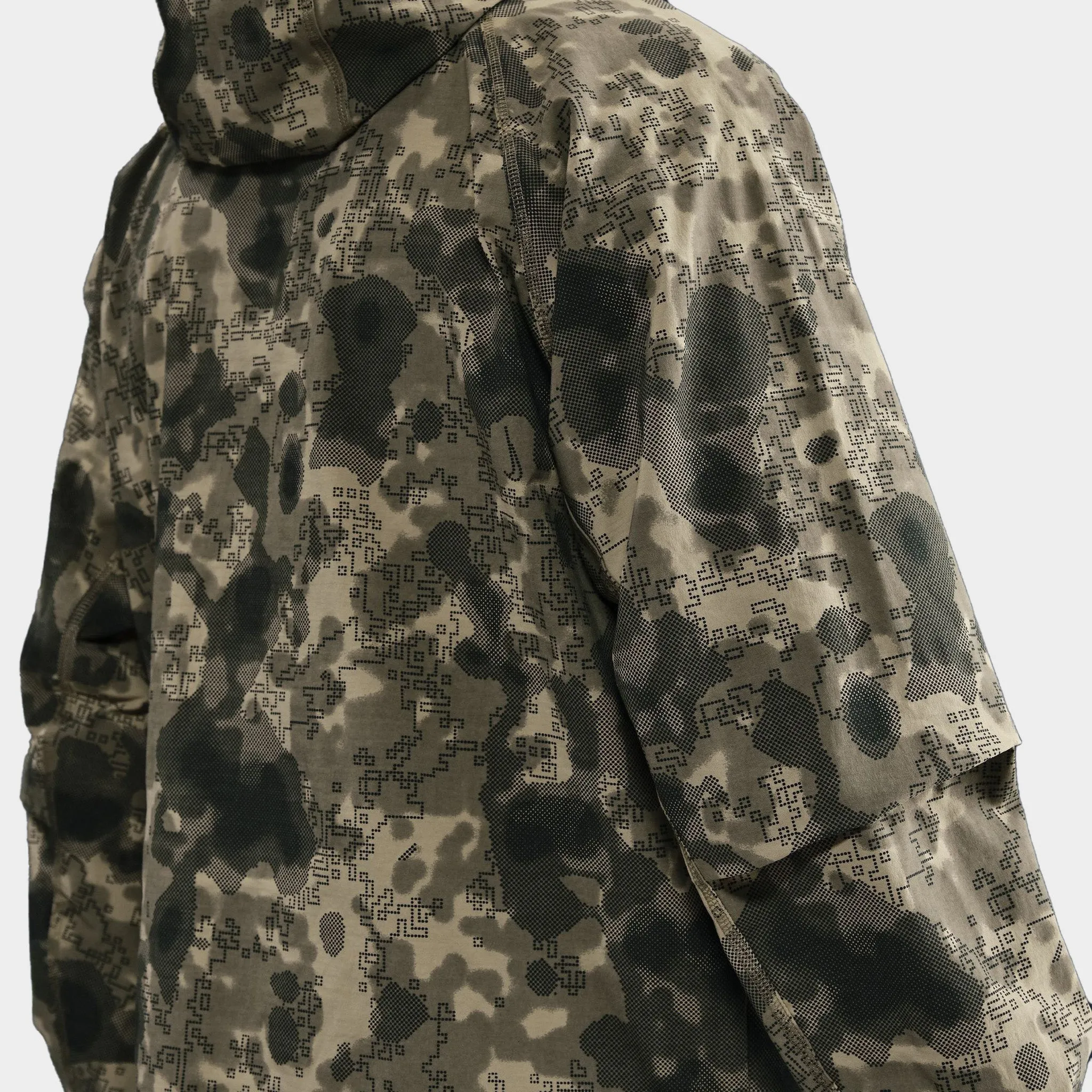 Nike Tech Men's Dri-FIT Woven Camo Windrunner Oversized Jacket Neutral Olive / Black sold by JD Sports product image thumbnail 2