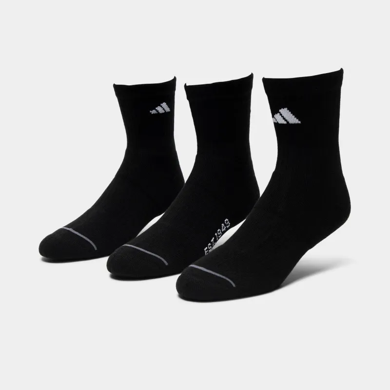 adidas Men's Cushioned Sport 2.0 High QTR Socks (3P)/ White sold by JD Sports