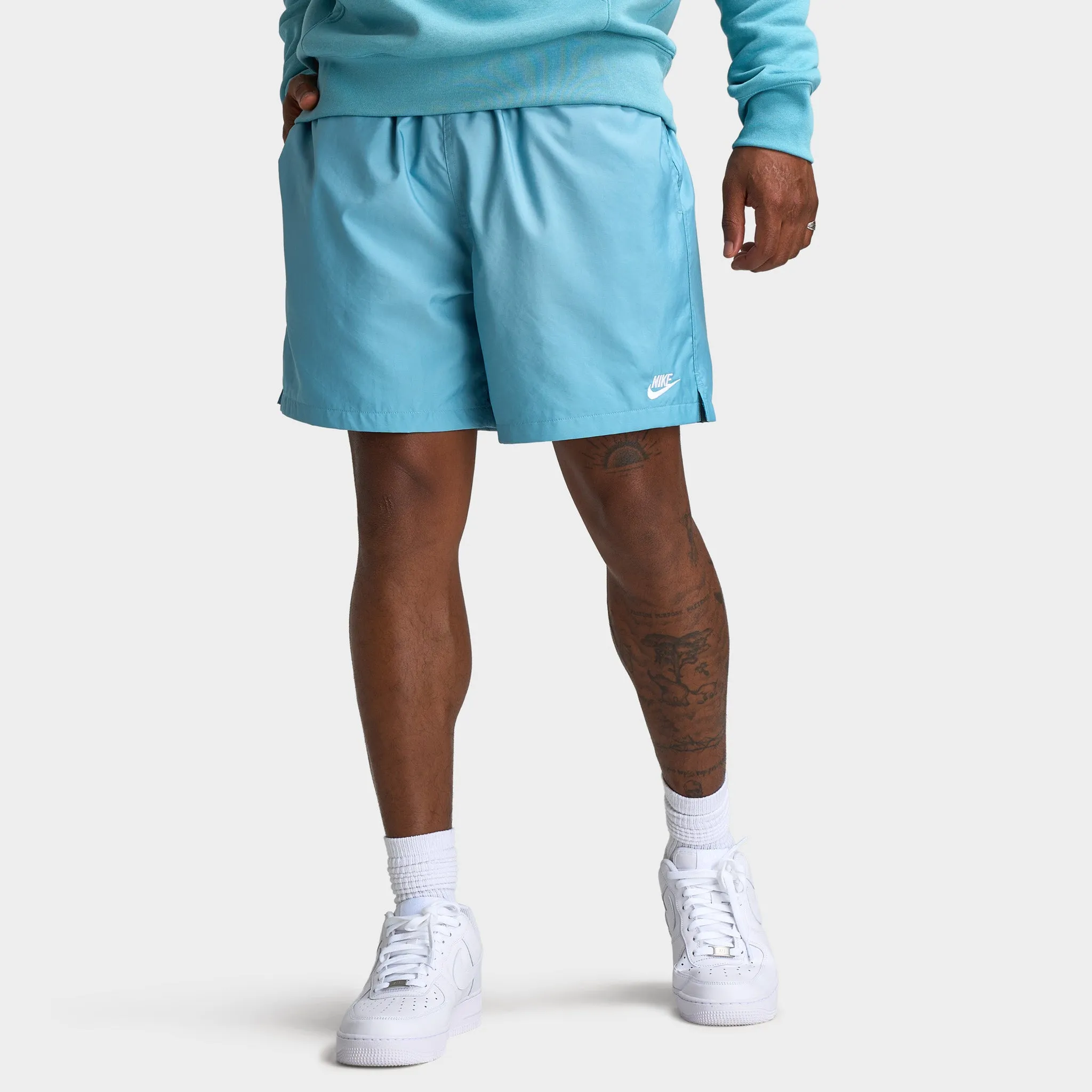 Nike Club Flow Short Denim Turq / White sold by JD Sports