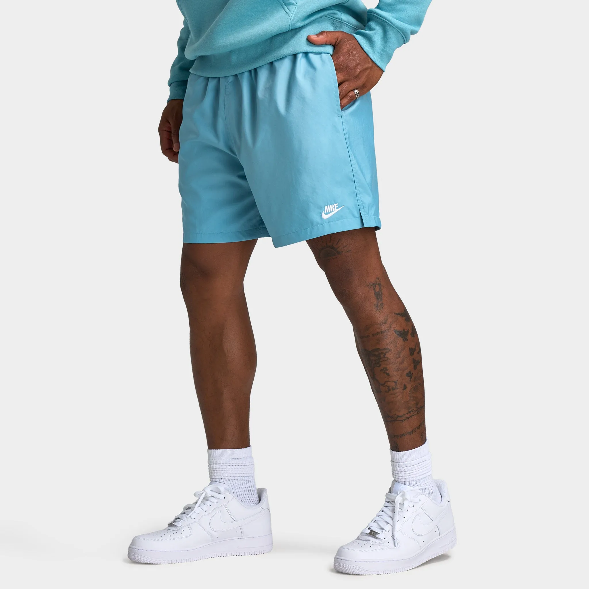 Nike Club Flow Short Denim Turq / White sold by JD Sports product image thumbnail 4