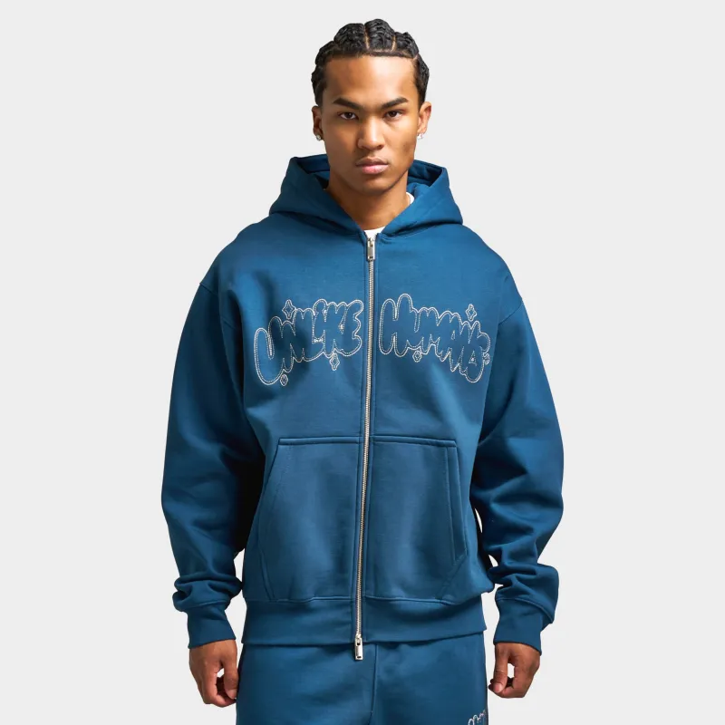 Unlike Humans Regent Full-Zip Hoodie / Moonlit Ocean sold by JD Sports
