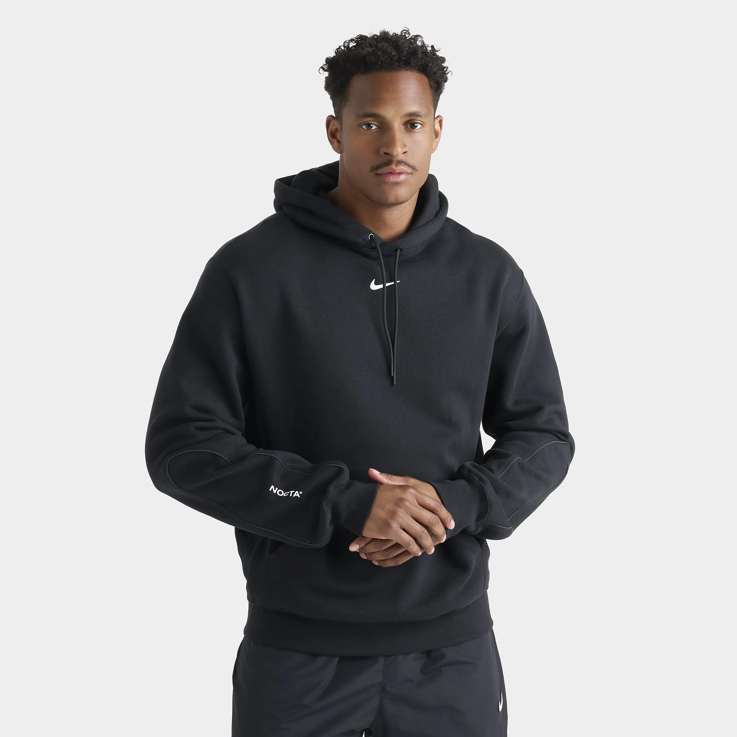 Nike NOCTA Cardinal Fleece Pullover Hoodie Black / White sold by JD Sports