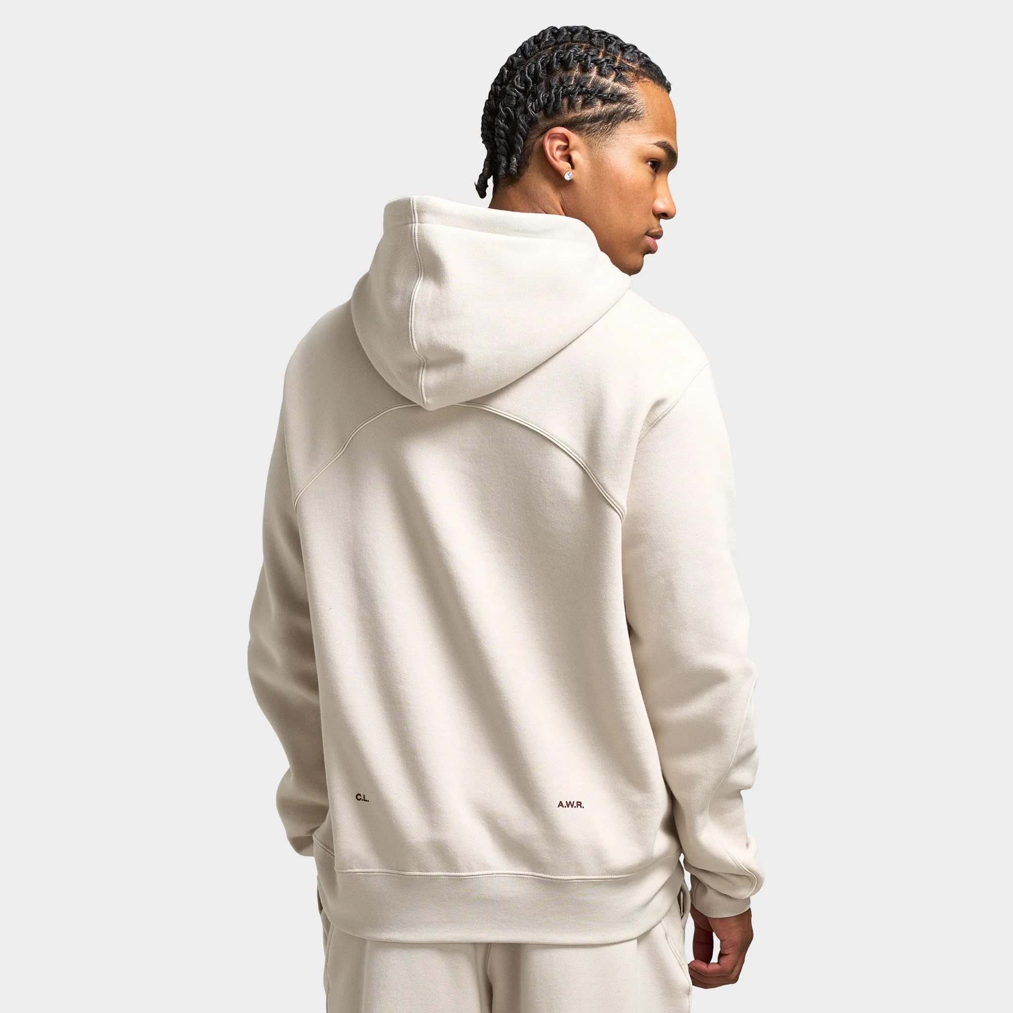 Nike NOCTA Fleece CS Pullover Hoodie Light Orewood Brown / Team Red sold by JD Sports product image thumbnail 2