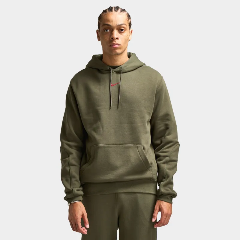 Nike NOCTA Fleece CS Pullover Hoodie Cargo Khaki / Team Red sold by JD Sports