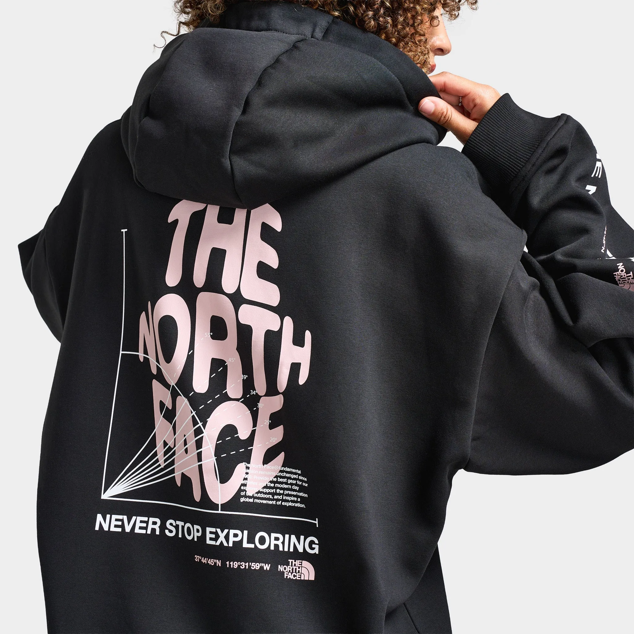 The North Face Women's Balanced Oversized Hoodie / Black sold by JD Sports product image thumbnail 4