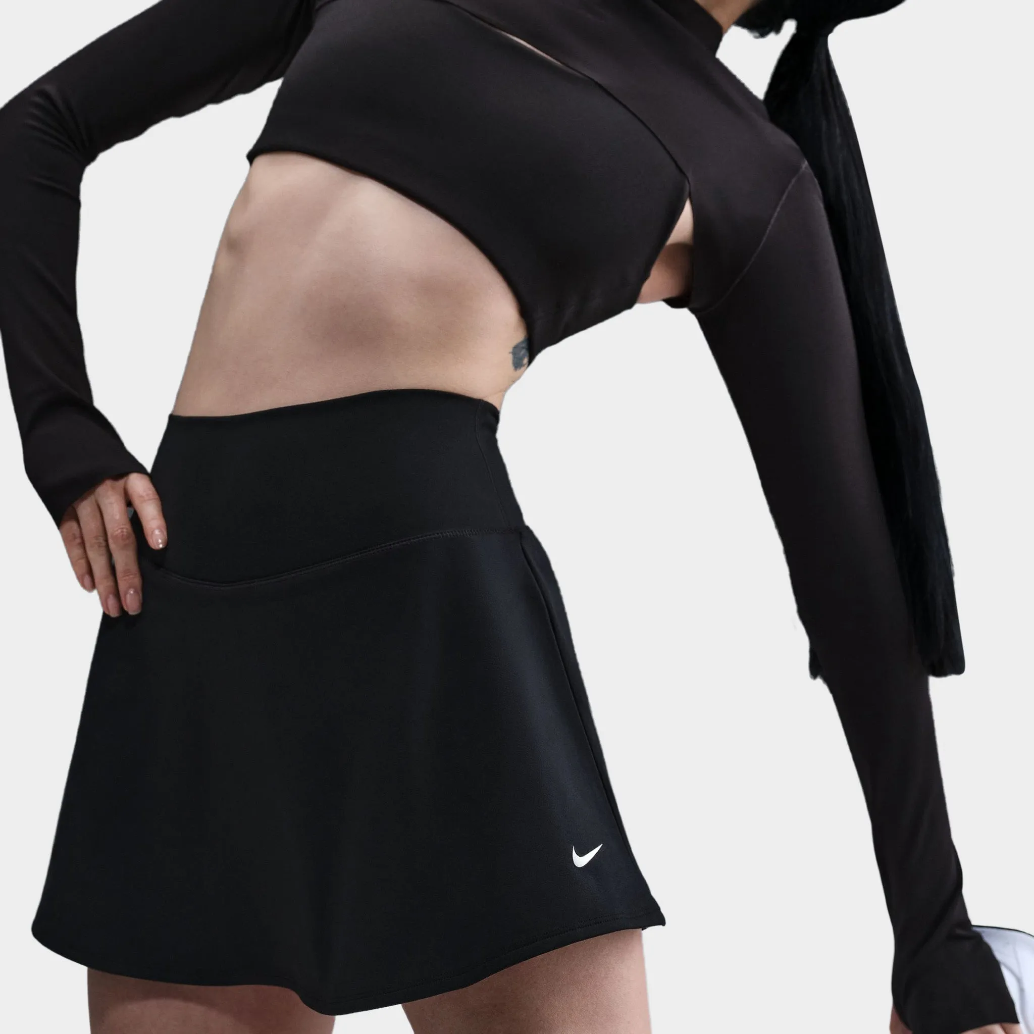 Nike One Women's Dri-FIT Skirt Black / White sold by JD Sports product image thumbnail 3