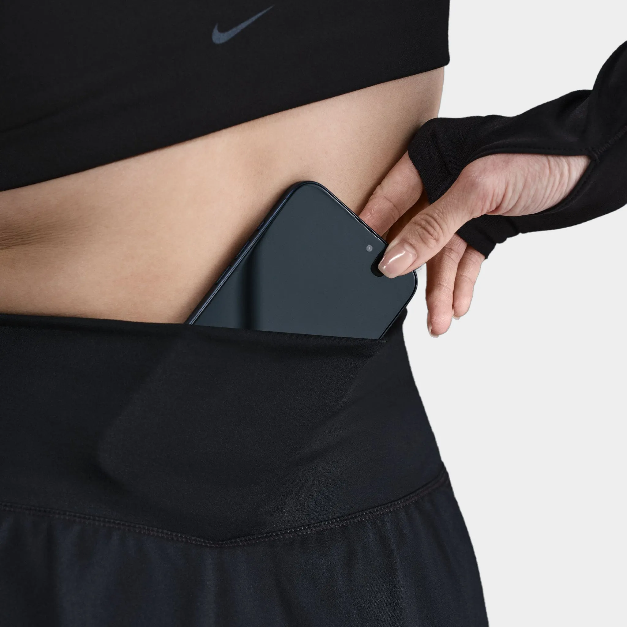 Nike One Women's Dri-FIT Skirt Black / White sold by JD Sports product image thumbnail 4