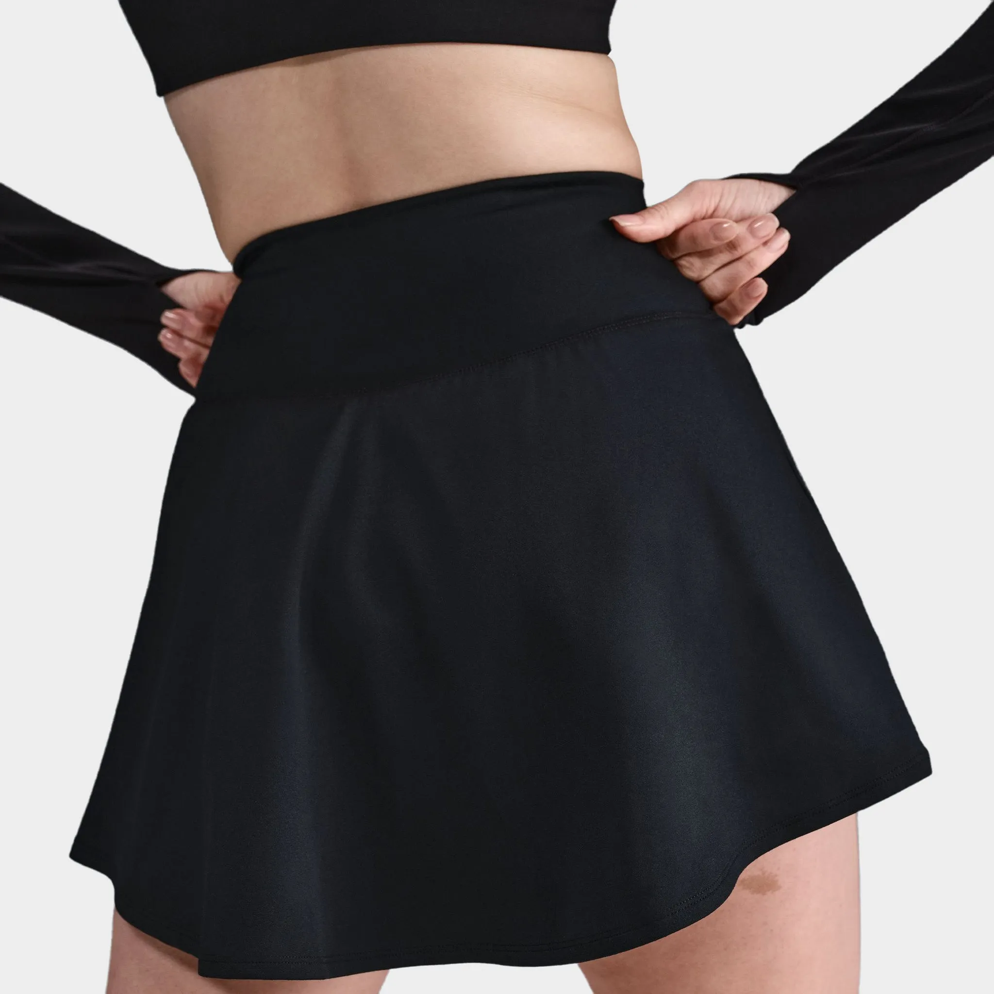 Nike One Women's Dri-FIT Skirt Black / White sold by JD Sports product image thumbnail 2