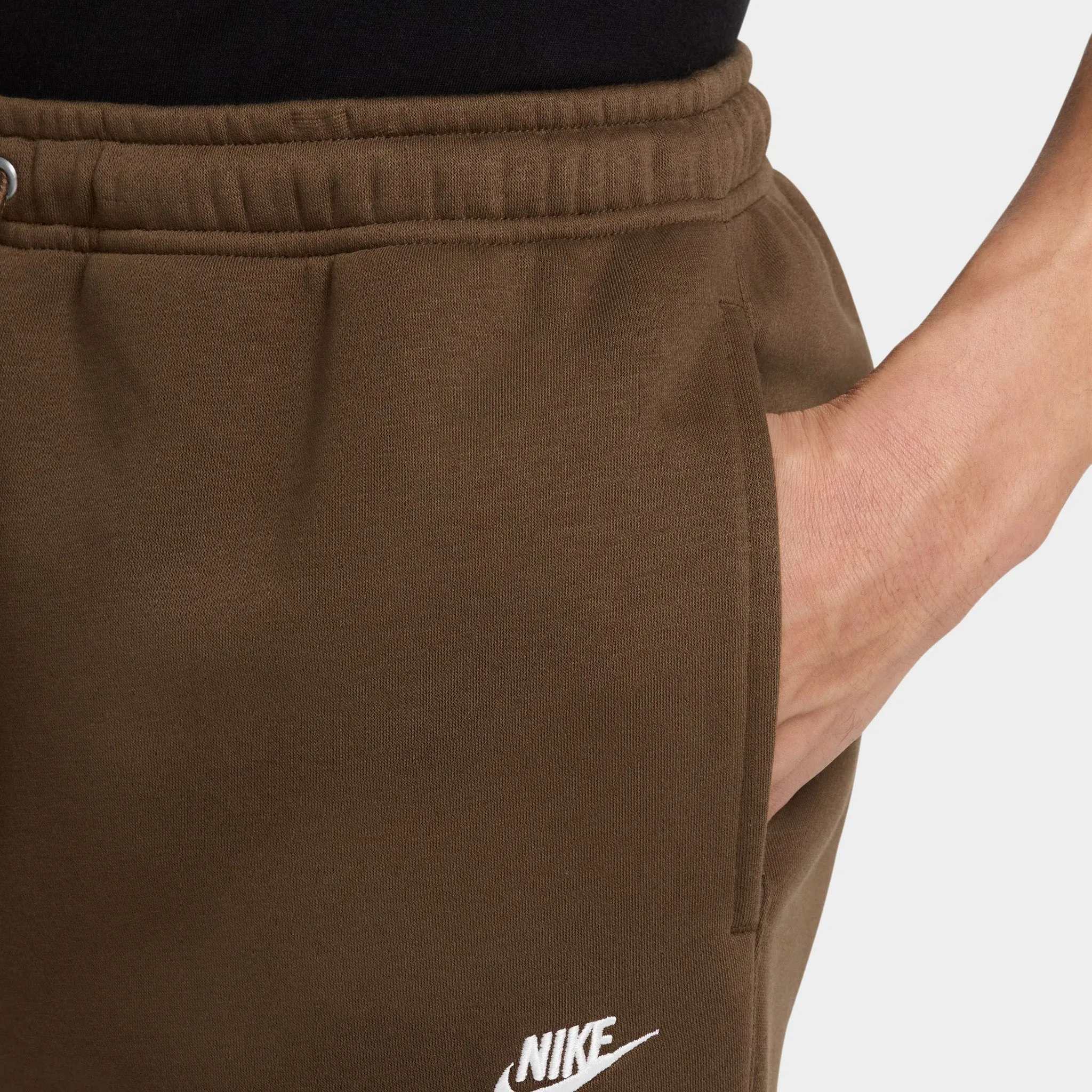 Nike Club Fleece Joggers Mosswood Brown / White sold by JD Sports product image thumbnail 3