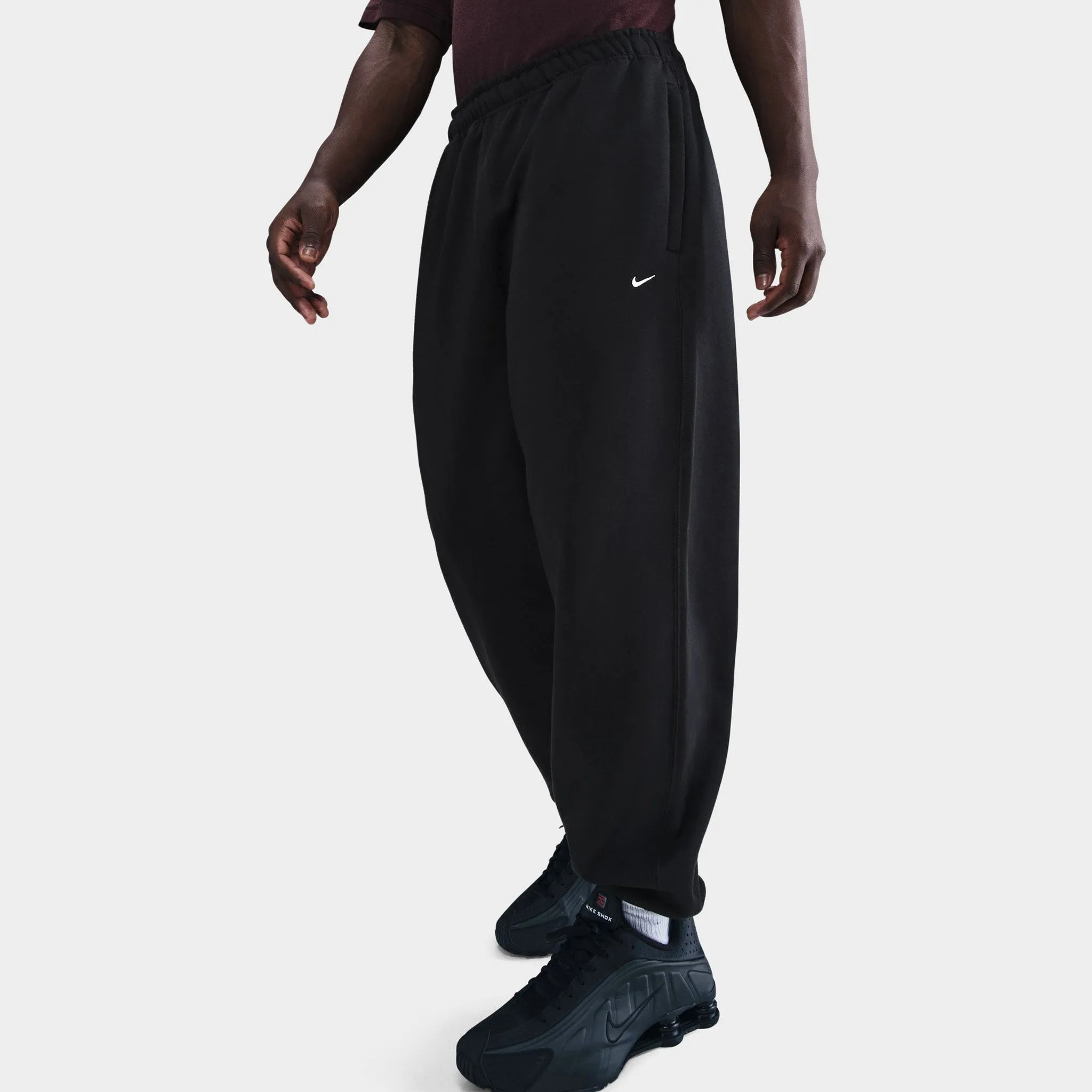 Nike Solo Swoosh Fleece Pants Black / White sold by JD Sports