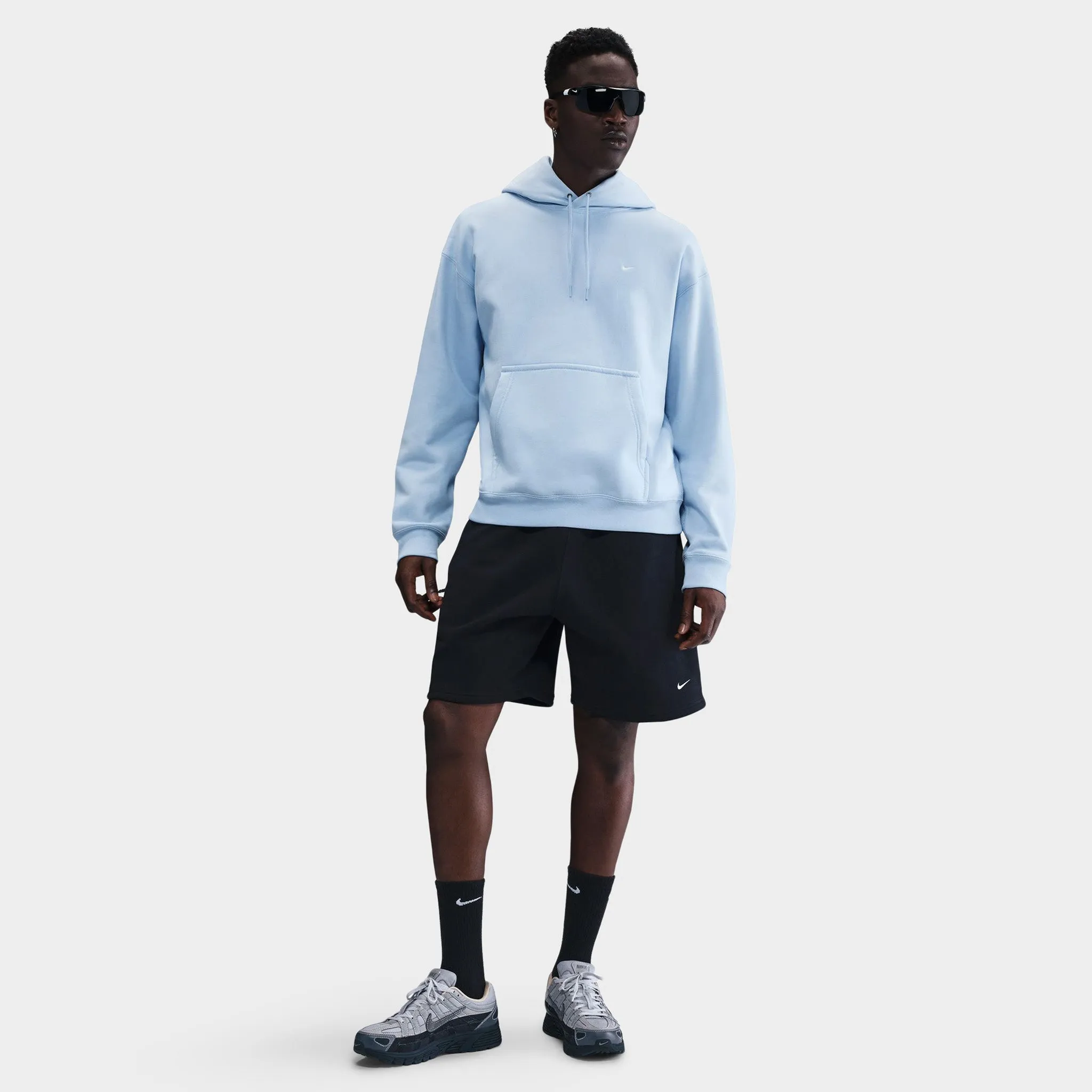 Nike Solo Swoosh Fleece Pullover Hoodie Celestine Blue / White sold by JD Sports product image thumbnail 5