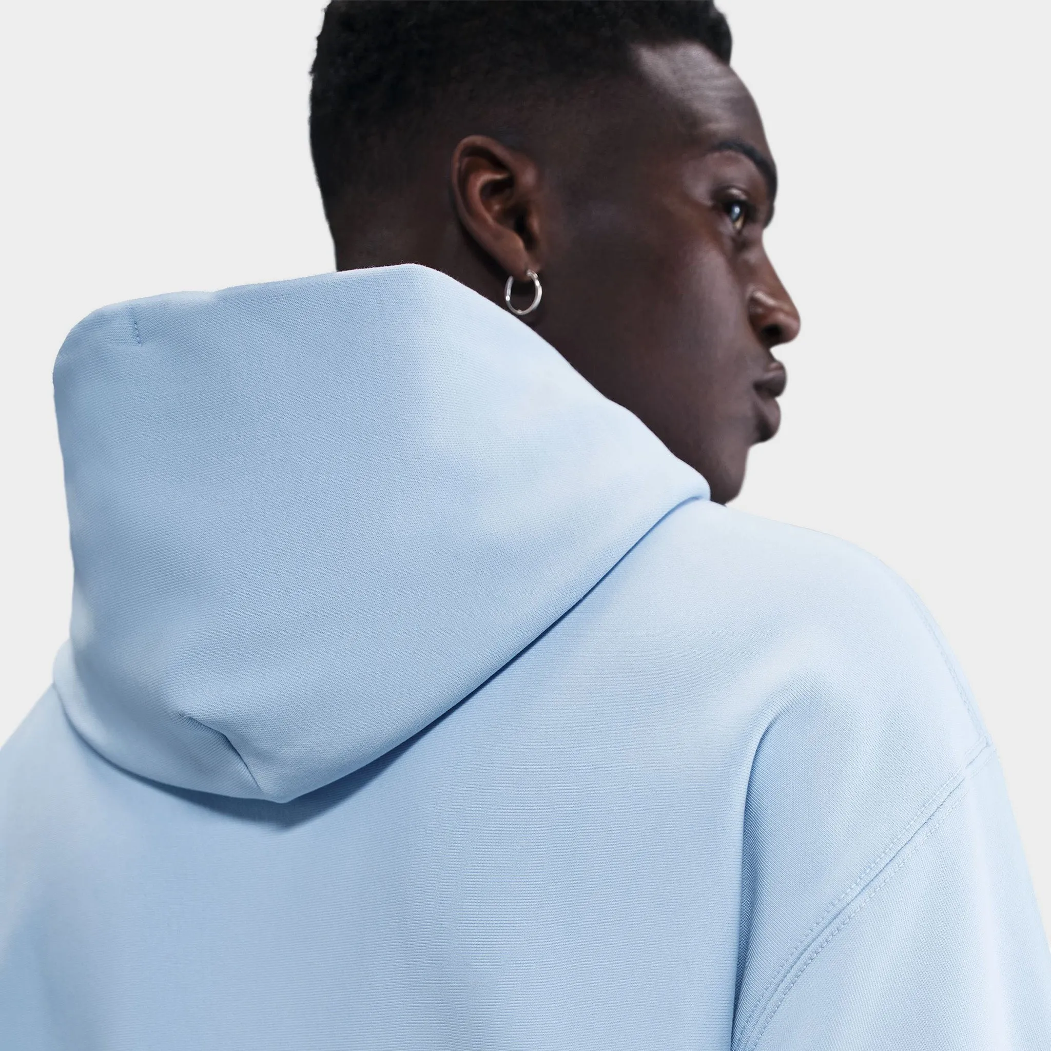 Nike Solo Swoosh Fleece Pullover Hoodie Celestine Blue / White sold by JD Sports product image thumbnail 2