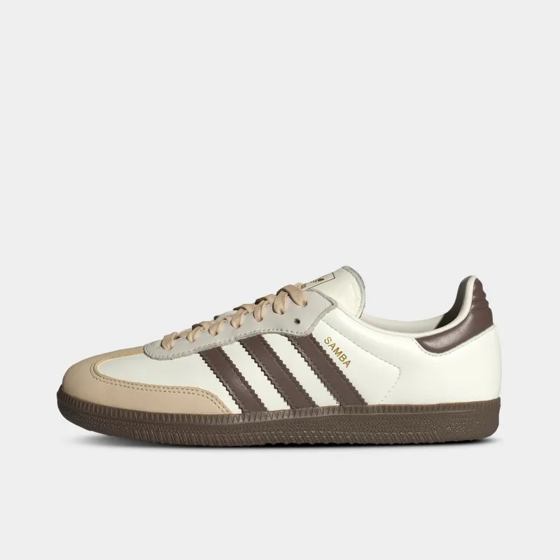 adidas Women's Samba OG Off White / Earth Strata - Gum sold by JD Sports
