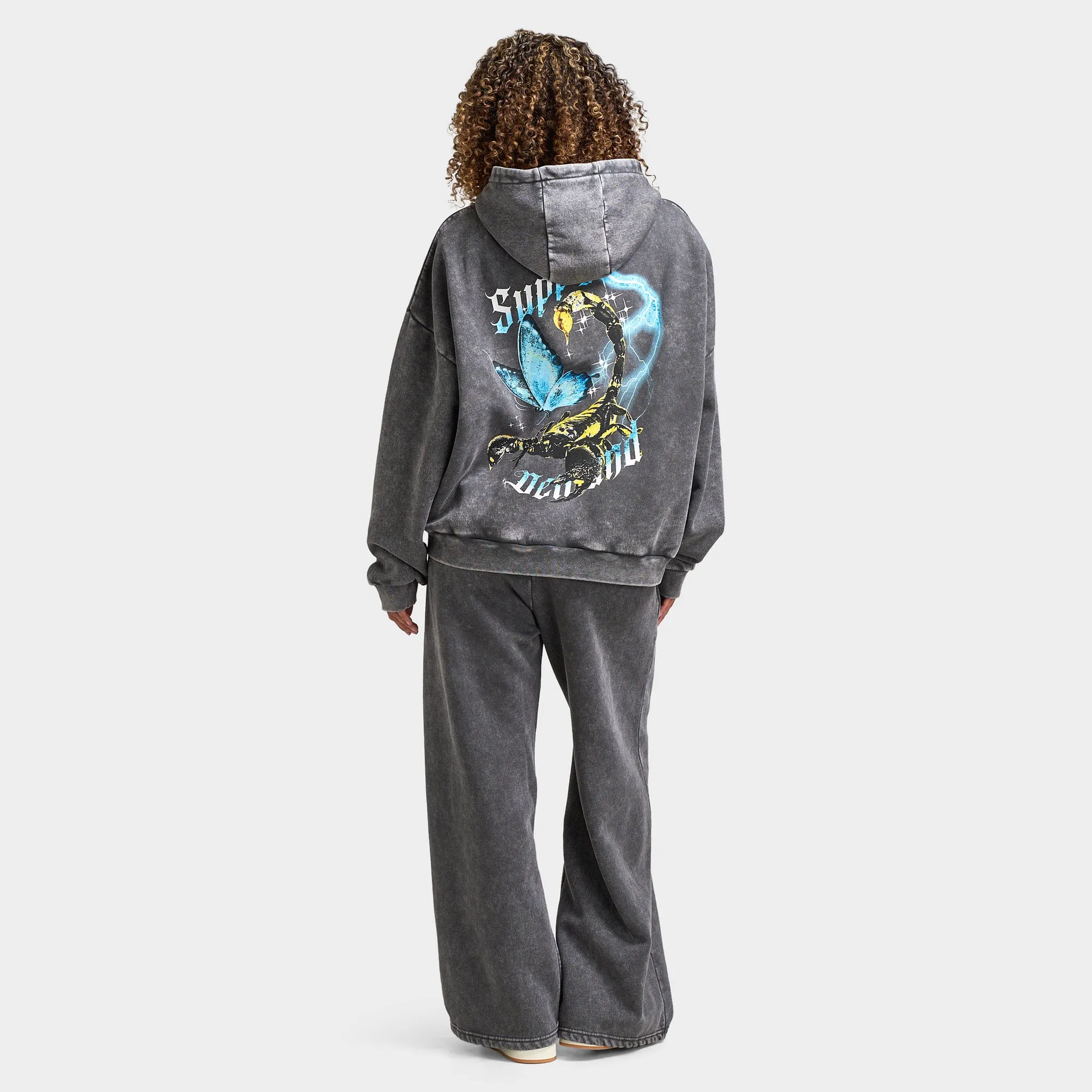 Supply & Demand Women's Scorp Full Zip Hoodie / Dark Grey Wash sold by JD Sports product image thumbnail 5