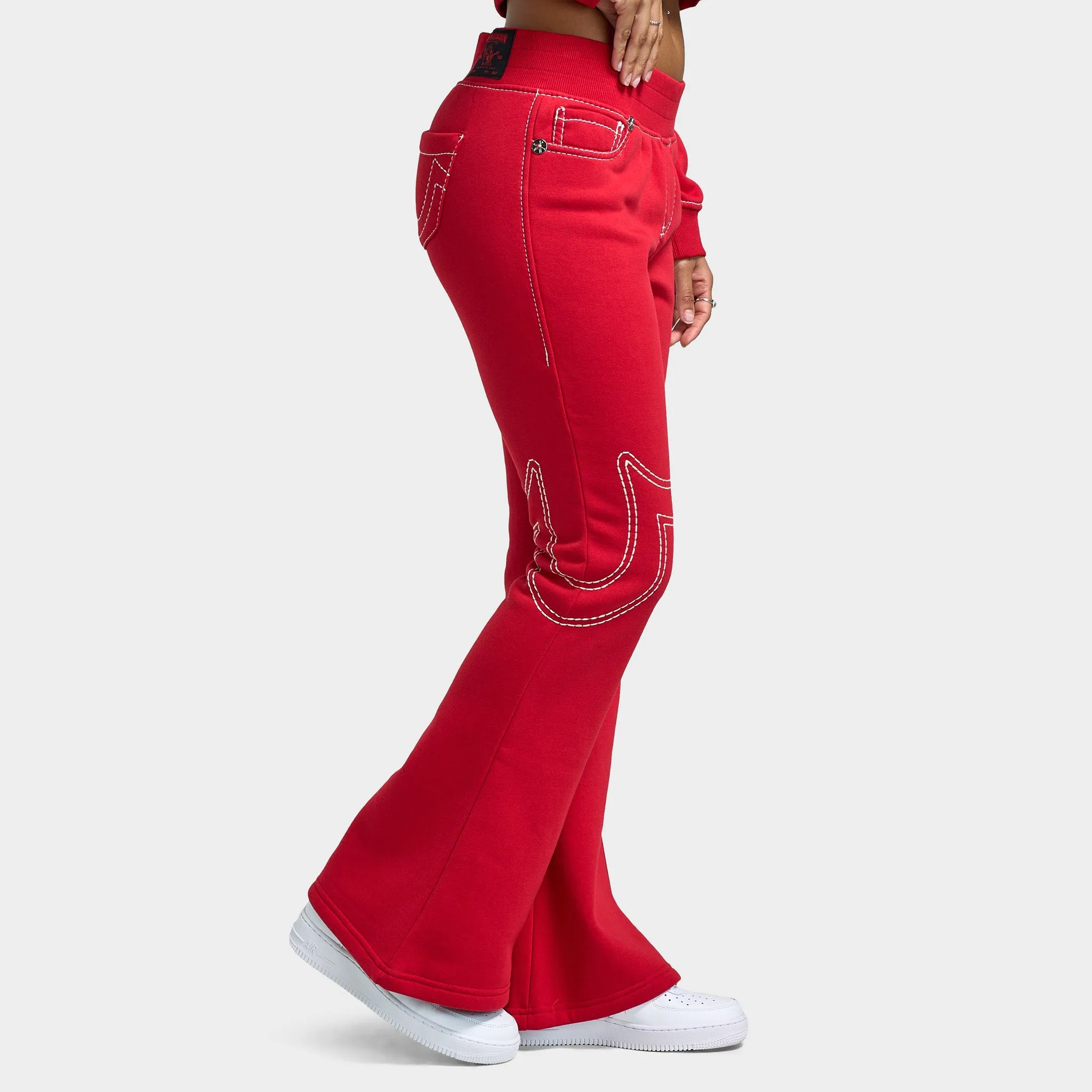 True Religion Women's Anniversary Big T Flare Pants / Scarlet Sage sold by JD Sports product image thumbnail 4
