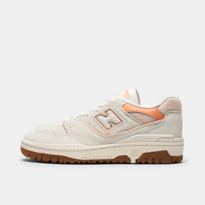 New Balance Women's 550 Sea Salt / Peach Nectar sold by JD Sports