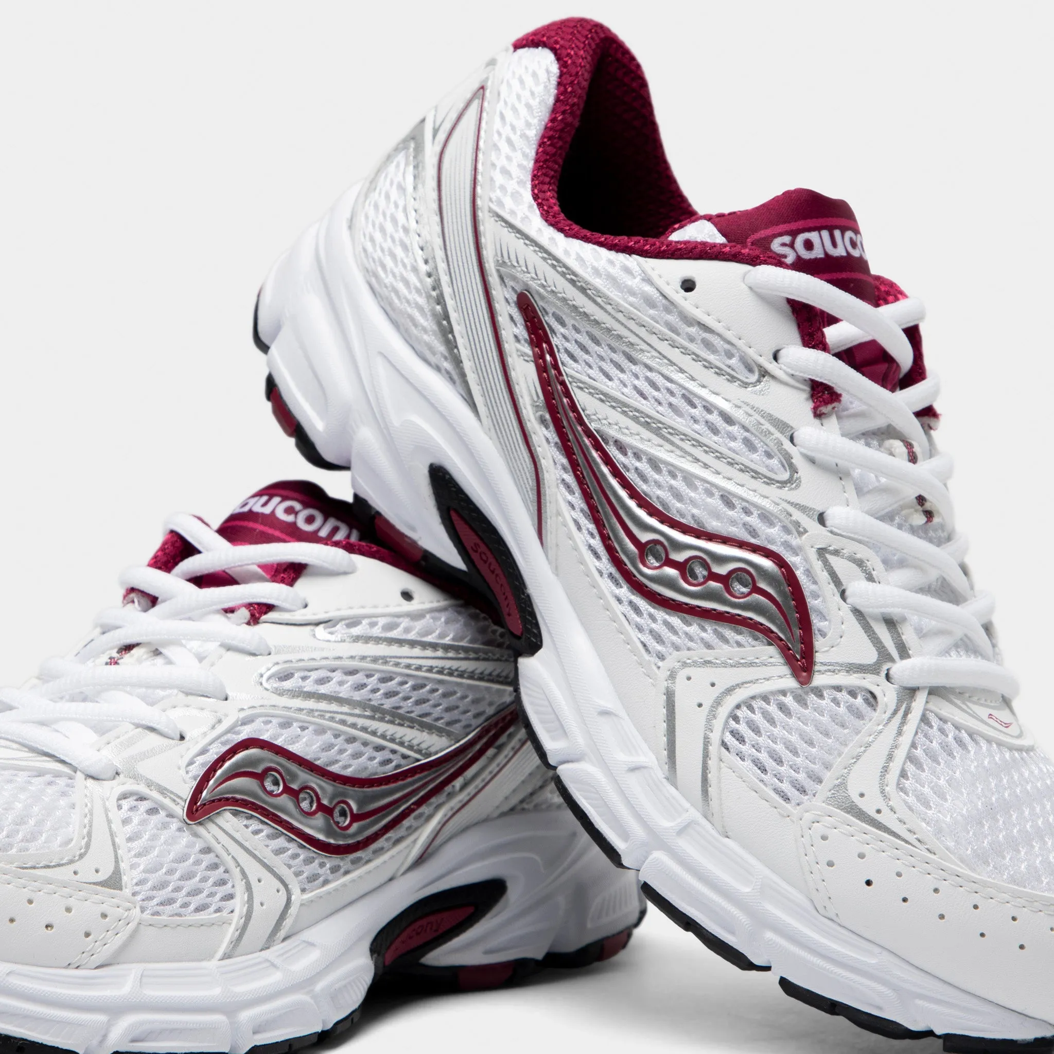 Saucony Women's Ride Millennium White / Beet sold by JD Sports product image thumbnail 3