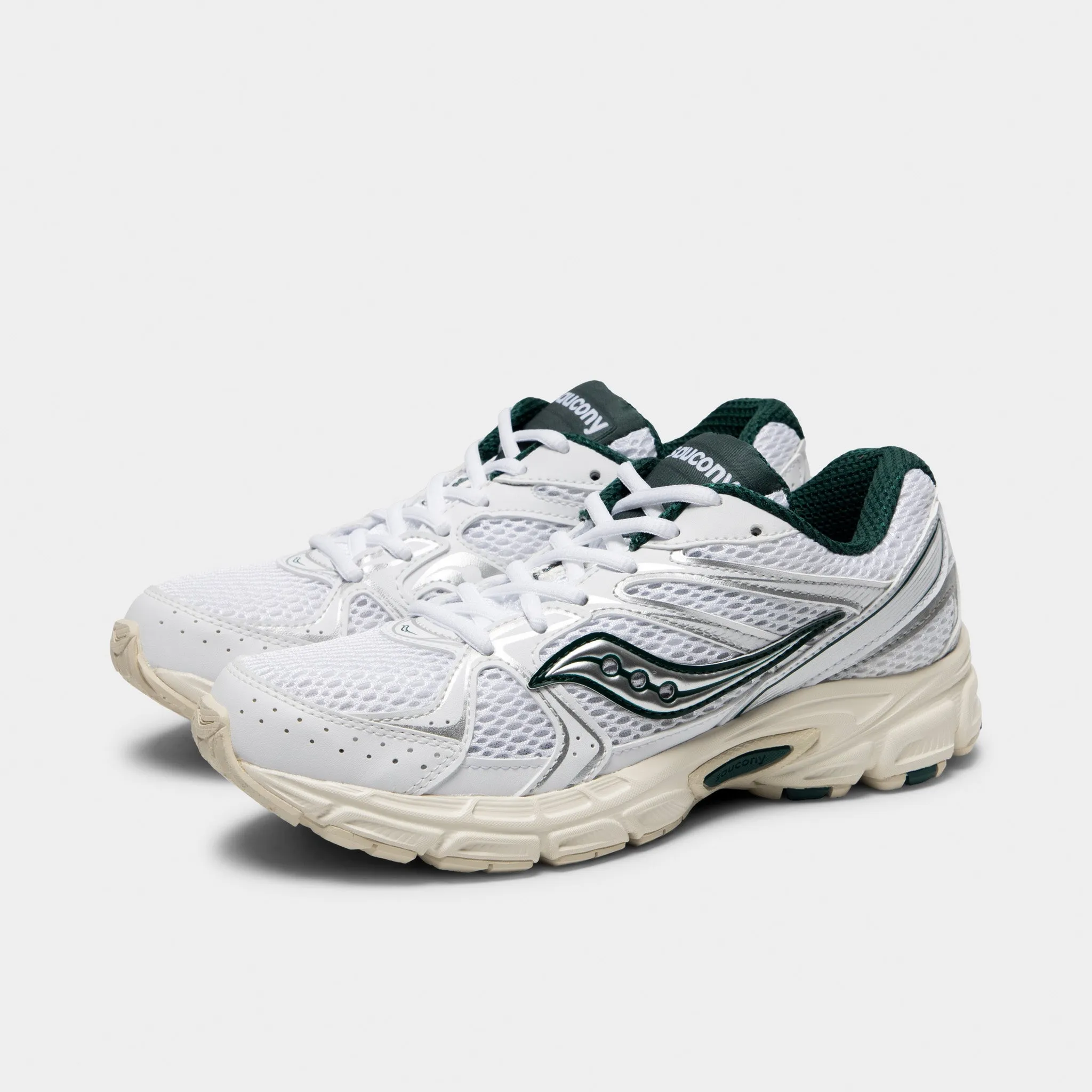 Saucony Women's Ride Millennium White / Pine sold by JD Sports product image thumbnail 2