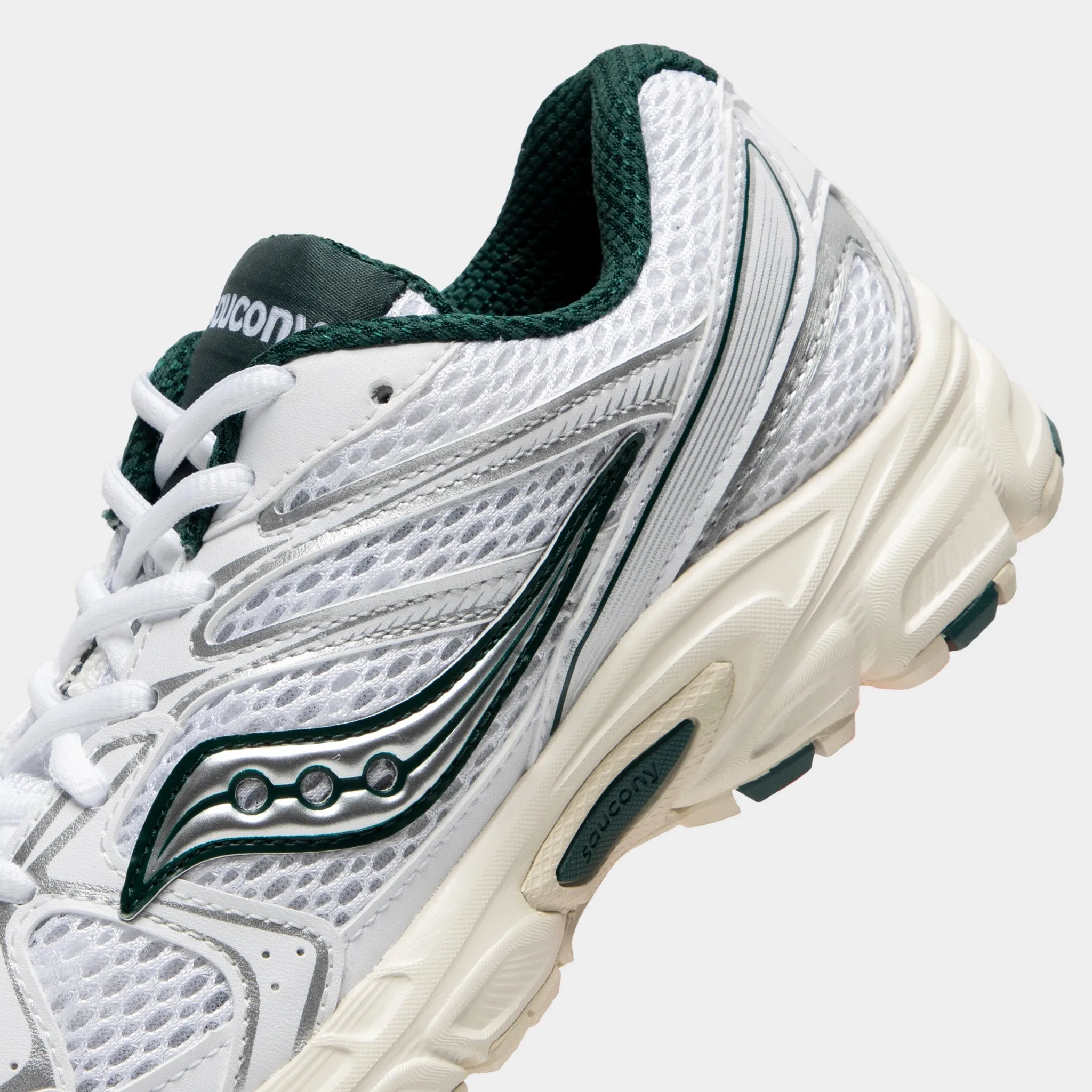 Saucony Women's Ride Millennium White / Pine sold by JD Sports product image thumbnail 3