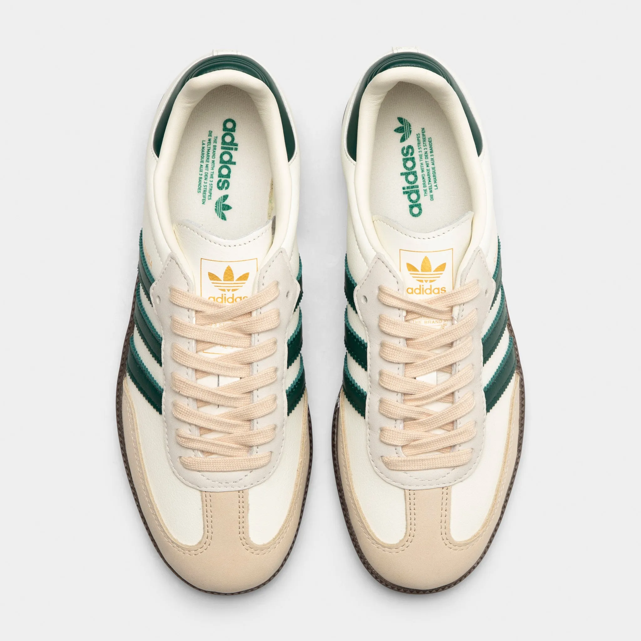 adidas Women's Samba OG Off White / Collegiate Green - Sand Strata sold by JD Sports product image thumbnail 5
