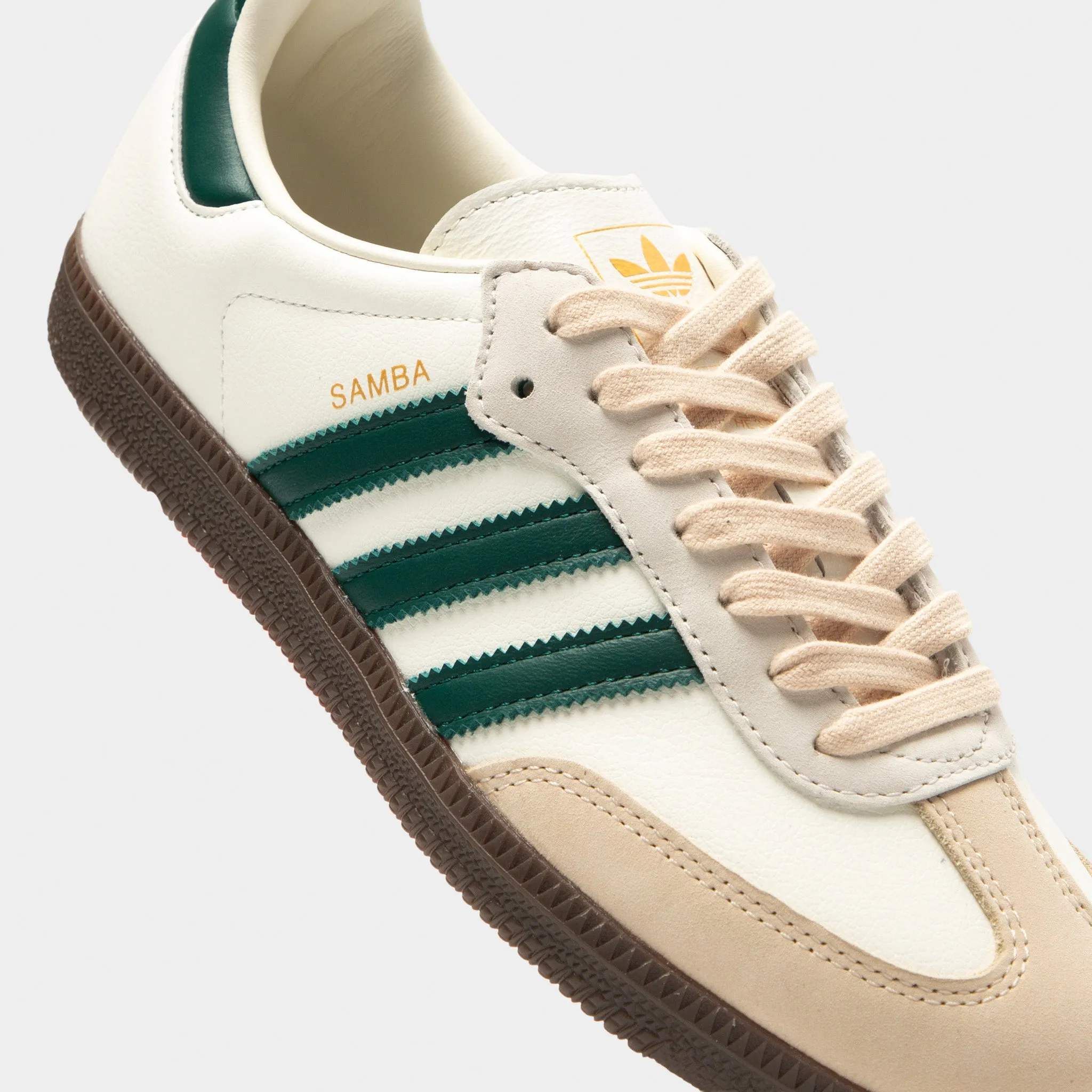 adidas Women's Samba OG Off White / Collegiate Green - Sand Strata sold by JD Sports product image thumbnail 3