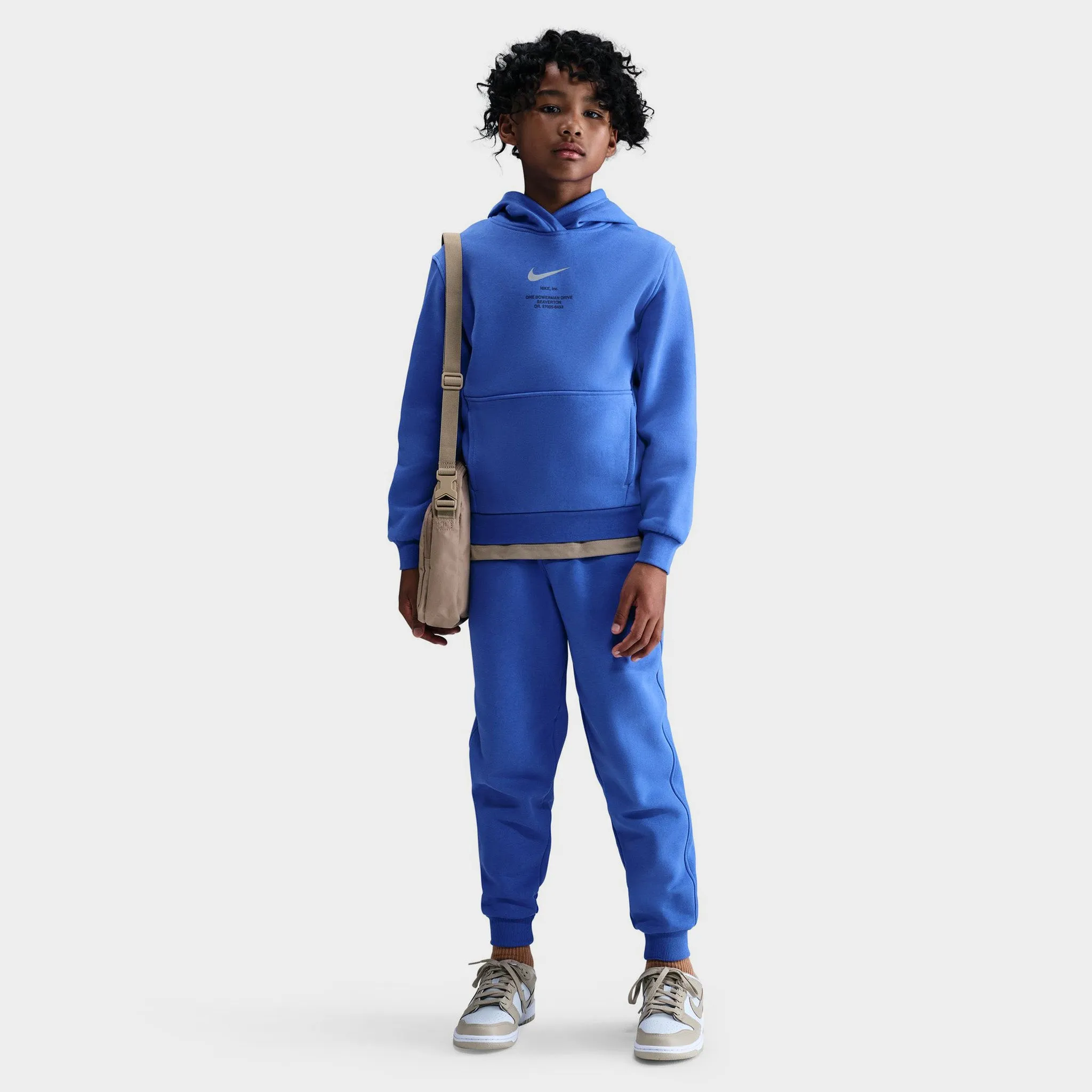 Nike Sportswear Juniors' Athletic Pullover Hoodie Comet Blue / Smoke Grey sold by JD Sports product image thumbnail 5