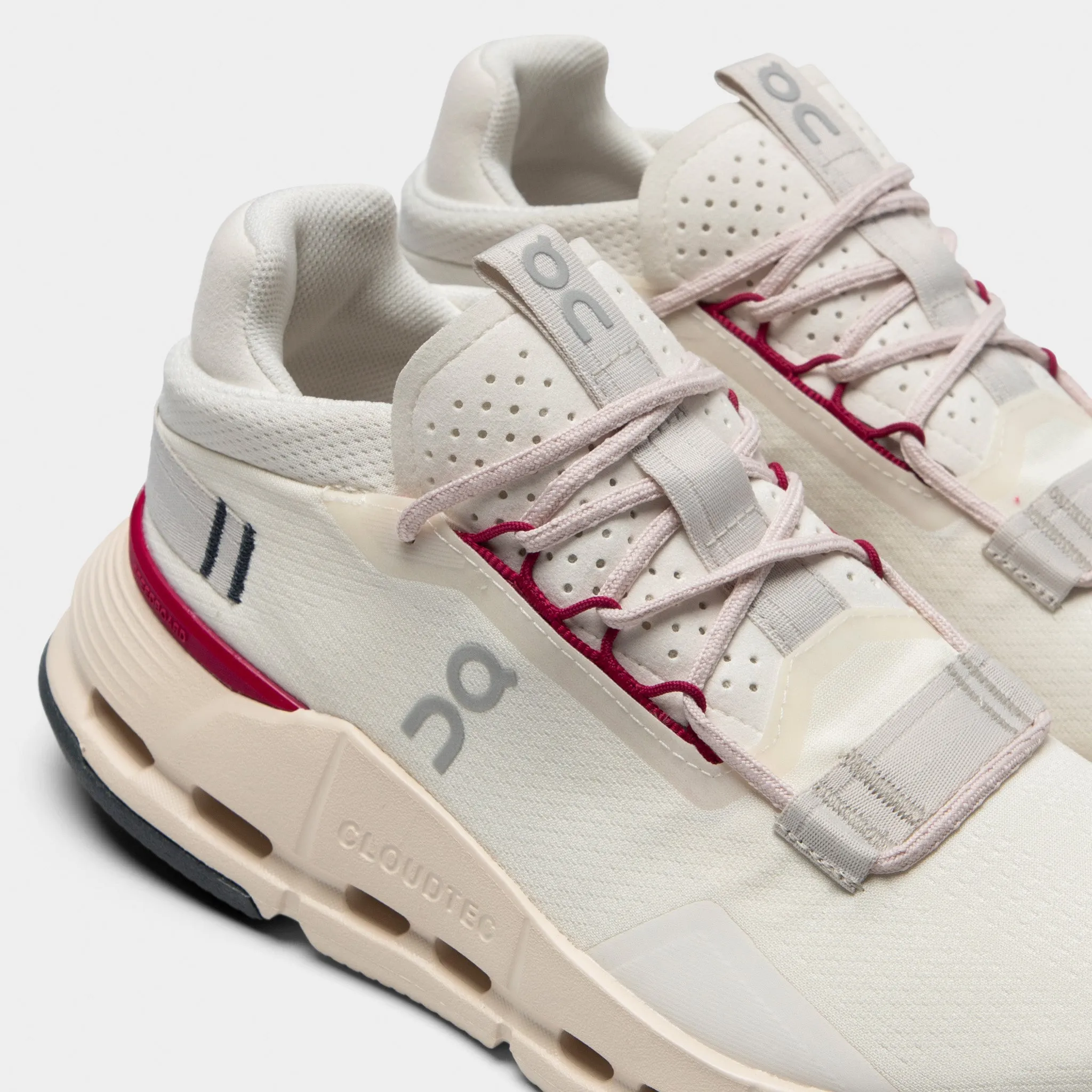 On Women's Cloudnova 2 Ivory / Grenadine sold by JD Sports product image thumbnail 3