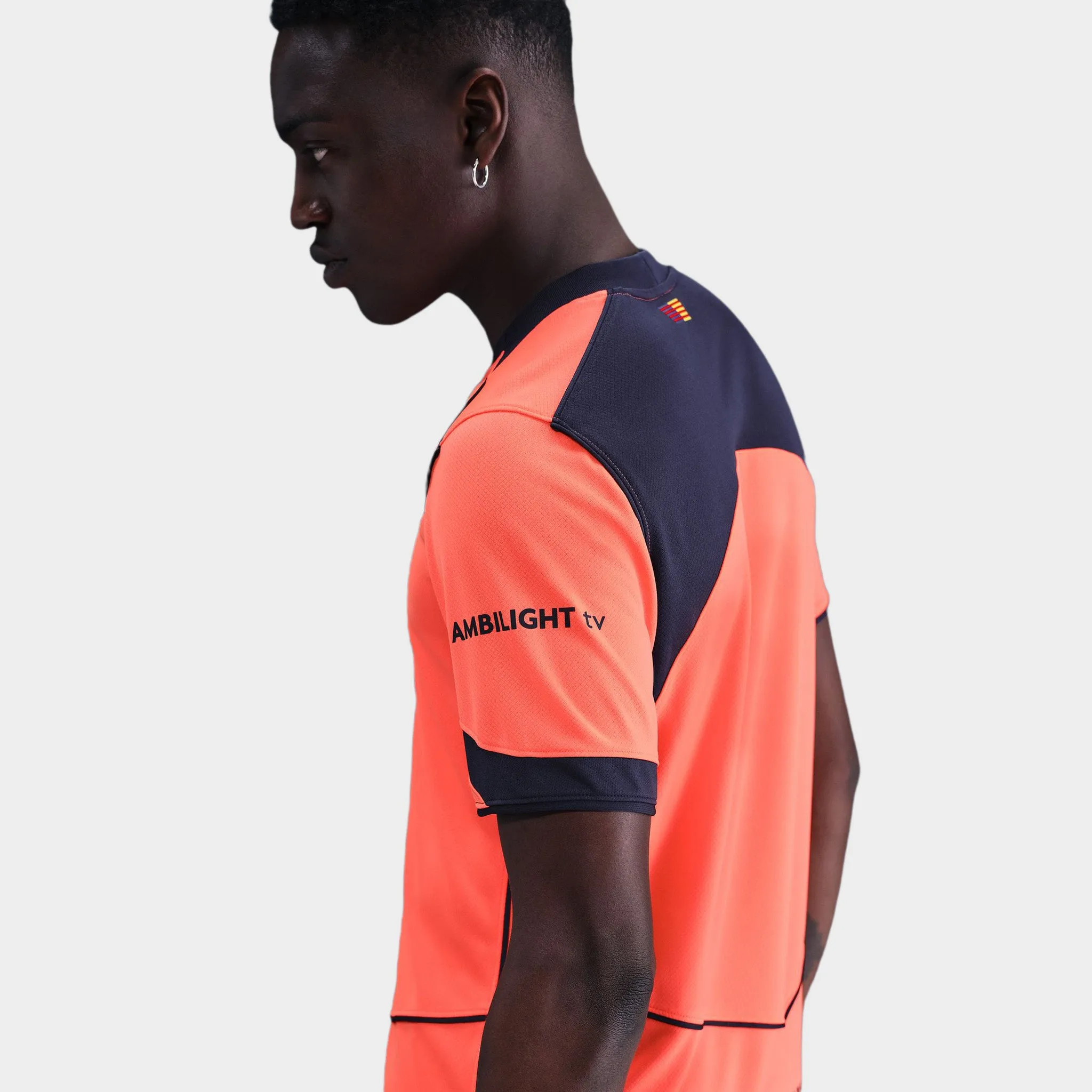 Nike FC Barcelona Dri-FIT 3R Jersey Bright Mango / Midnight Navy sold by JD Sports product image thumbnail 2