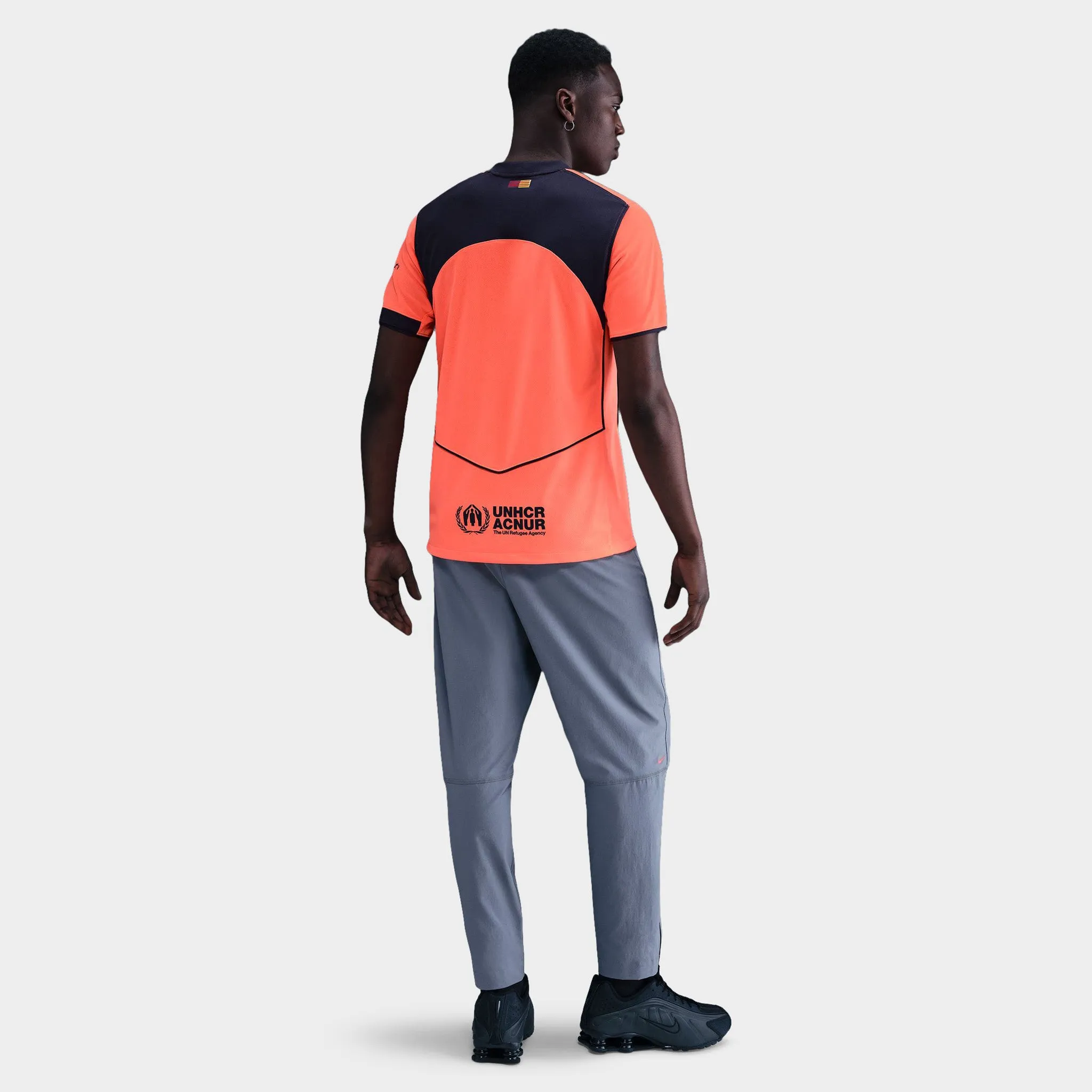 Nike FC Barcelona Dri-FIT 3R Jersey Bright Mango / Midnight Navy sold by JD Sports product image thumbnail 5