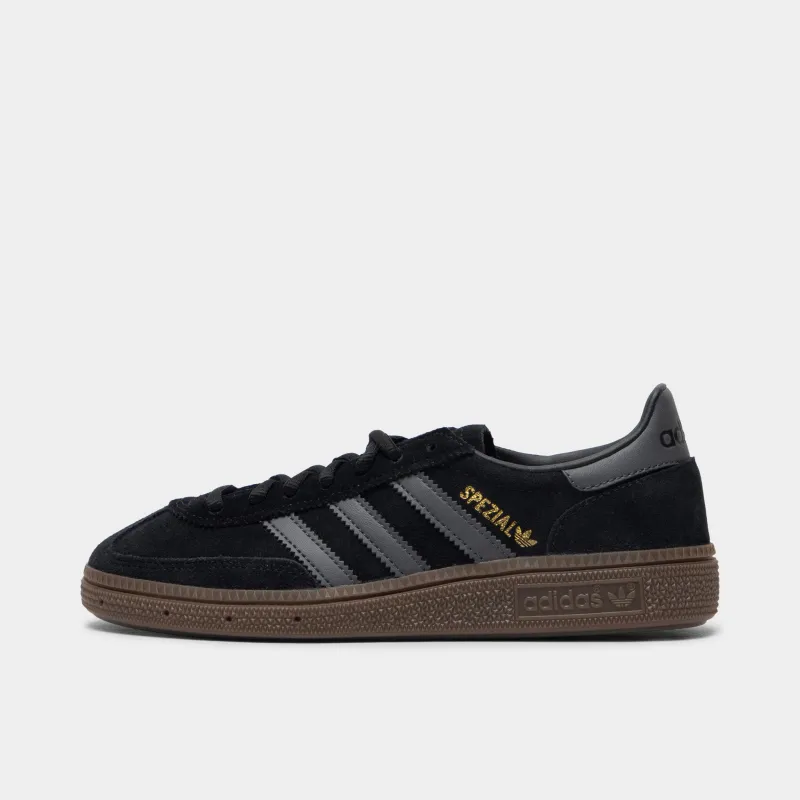 adidas Juniors' Handball Spezial Black / Grey - Gum sold by JD Sports