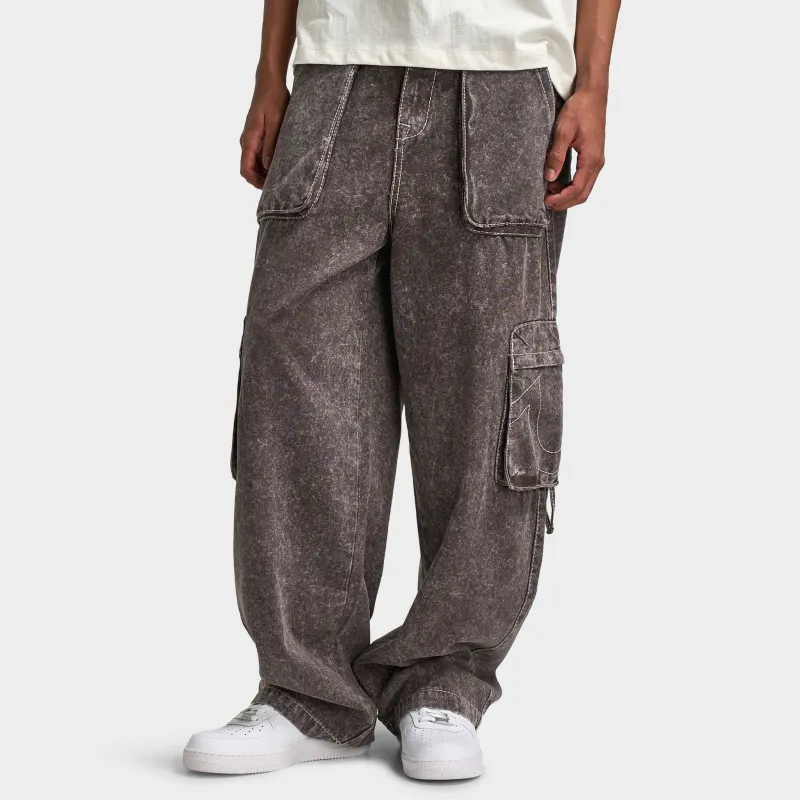 True Religion Big T Fashion Cargo Pant / Brown Acid Wash sold by JD Sports