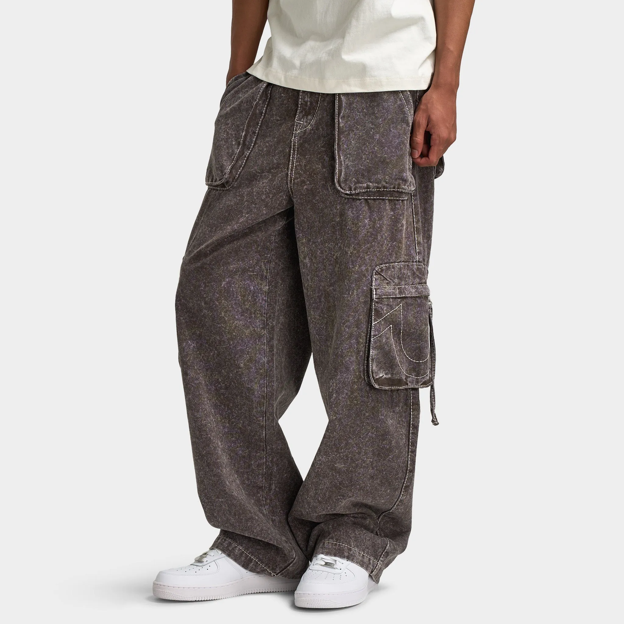 True Religion Big T Fashion Cargo Pant / Brown Acid Wash sold by JD Sports product image thumbnail 4