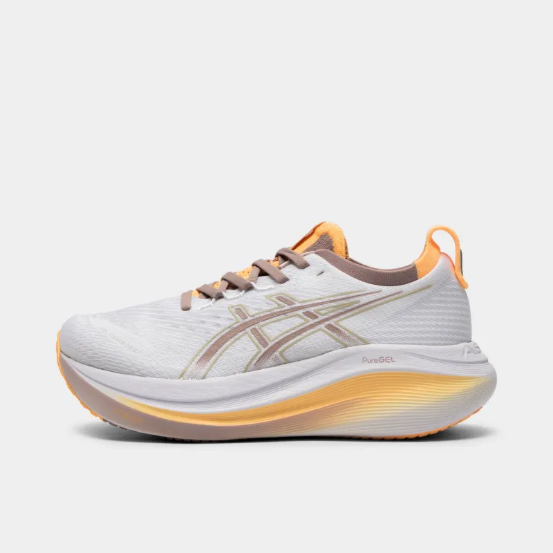 ASICS Women's Gel-Nimbus 27 White / Fawn sold by JD Sports