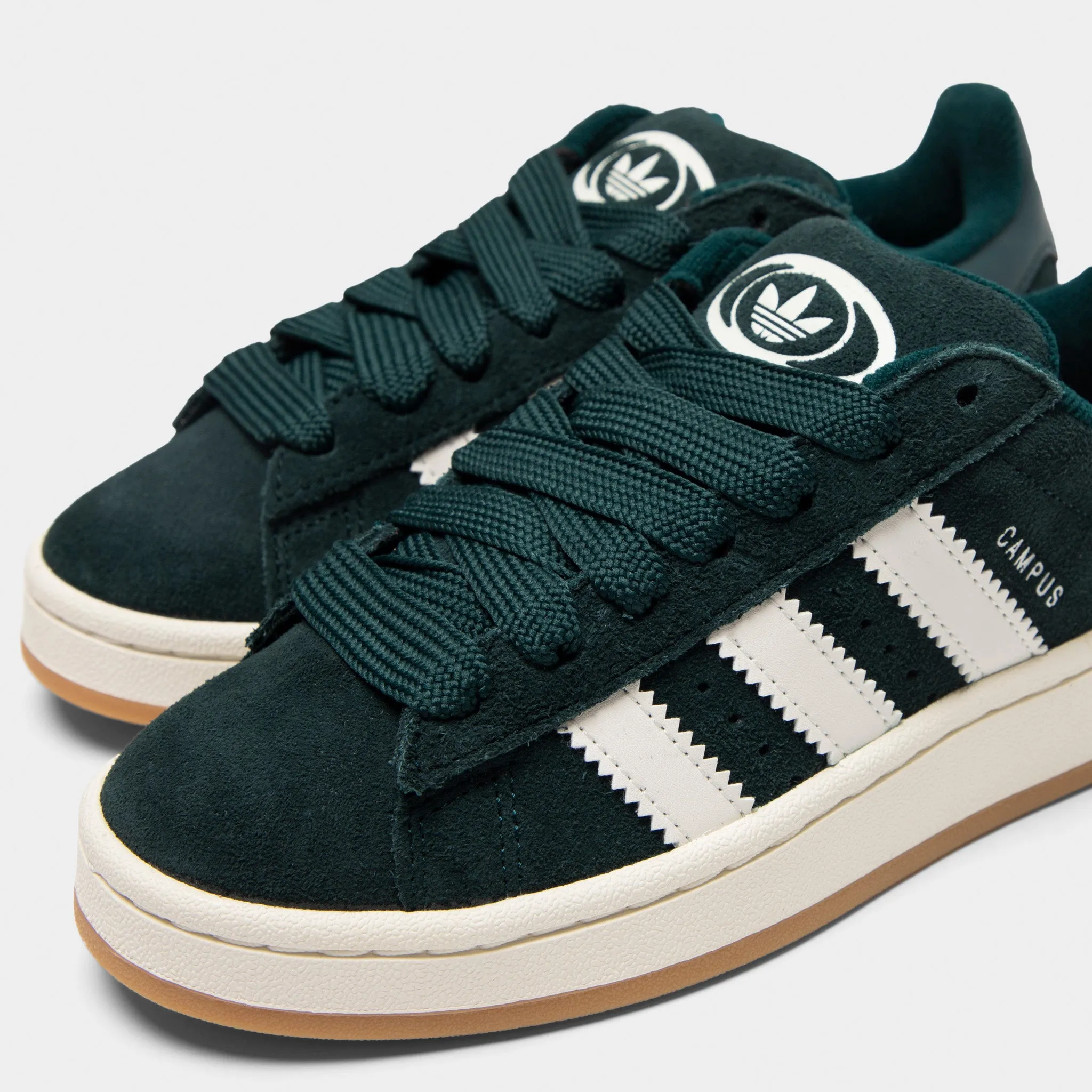 adidas Juniors' Campus 00s Aurora Ivy / White - Gum sold by JD Sports product image thumbnail 3
