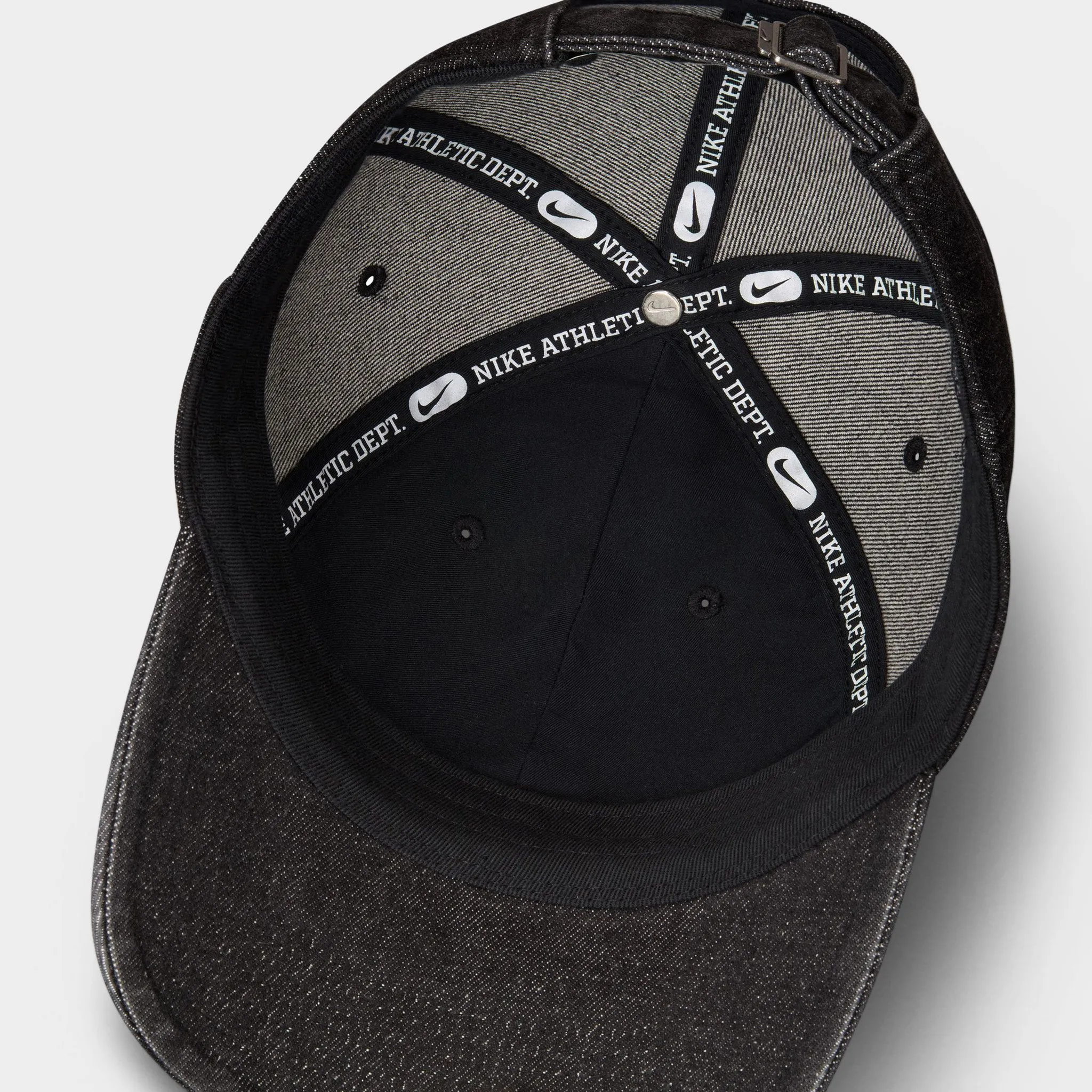Nike Club Unstructured Denim Cap Black / White sold by JD Sports product image thumbnail 4