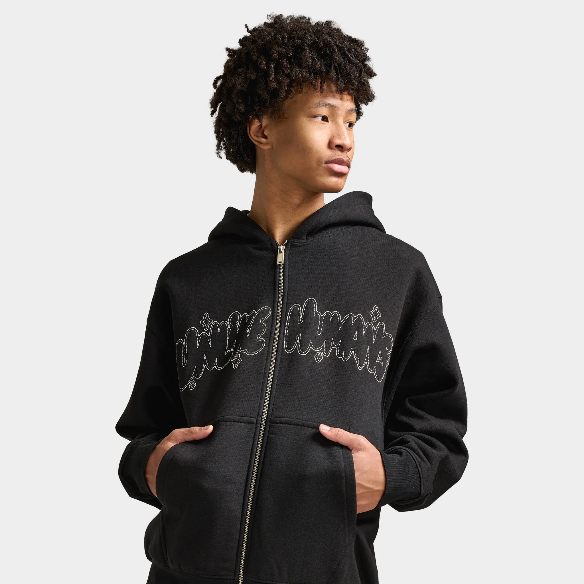Unlike Humans Regent Full-Zip Hoodie / Black sold by JD Sports product image thumbnail 4