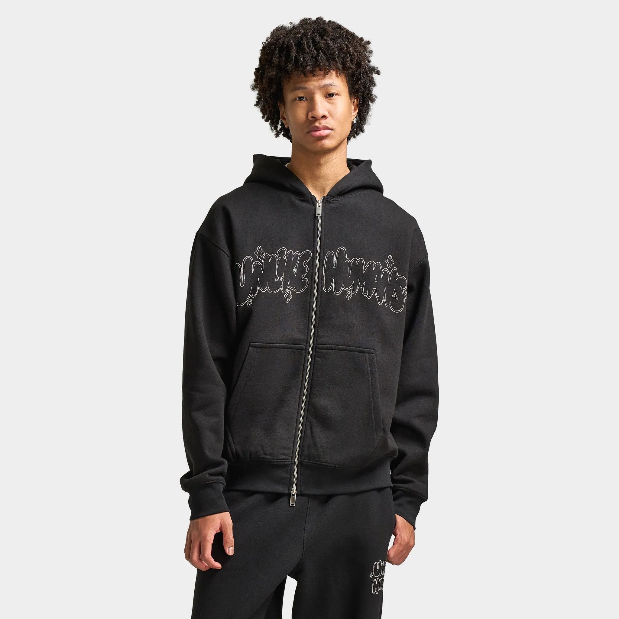 Unlike Humans Regent Full-Zip Hoodie / Black sold by JD Sports