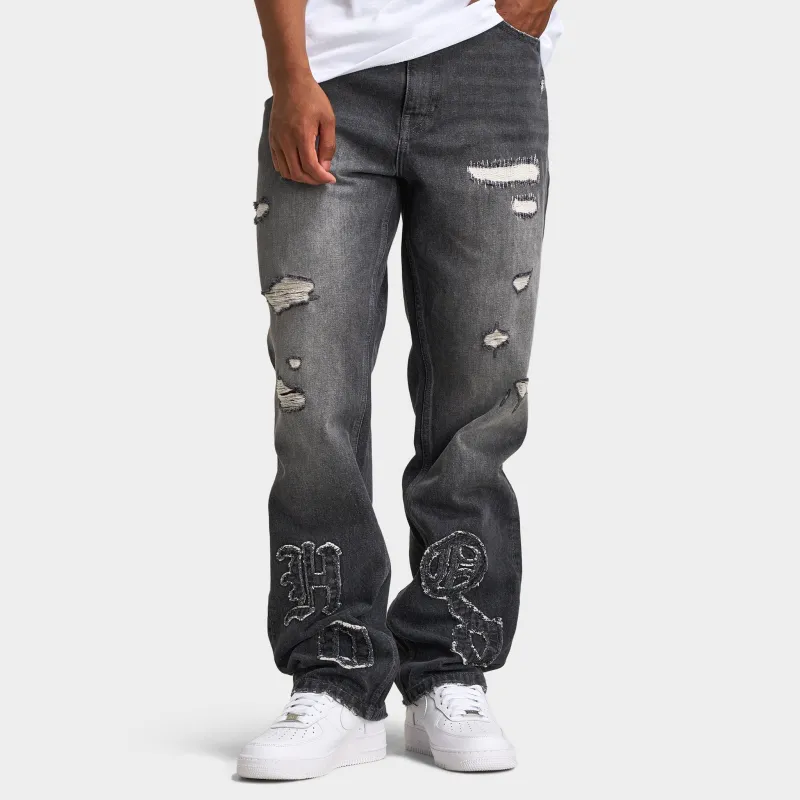 Hoodrich Rebellion Straight Leg Denim / Grey sold by JD Sports