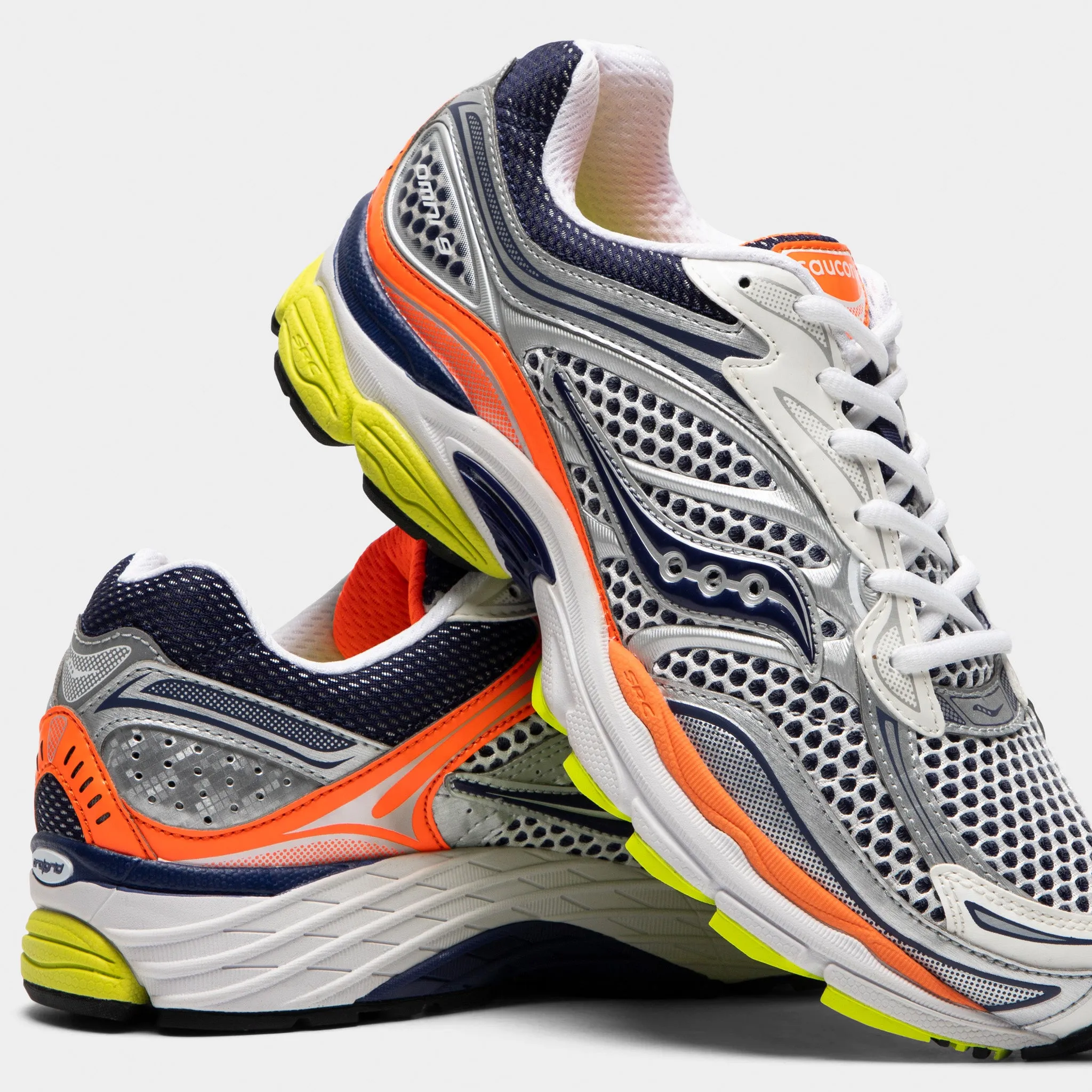Saucony Omni Grid OG Silver / Navy - Orange sold by JD Sports product image thumbnail 3