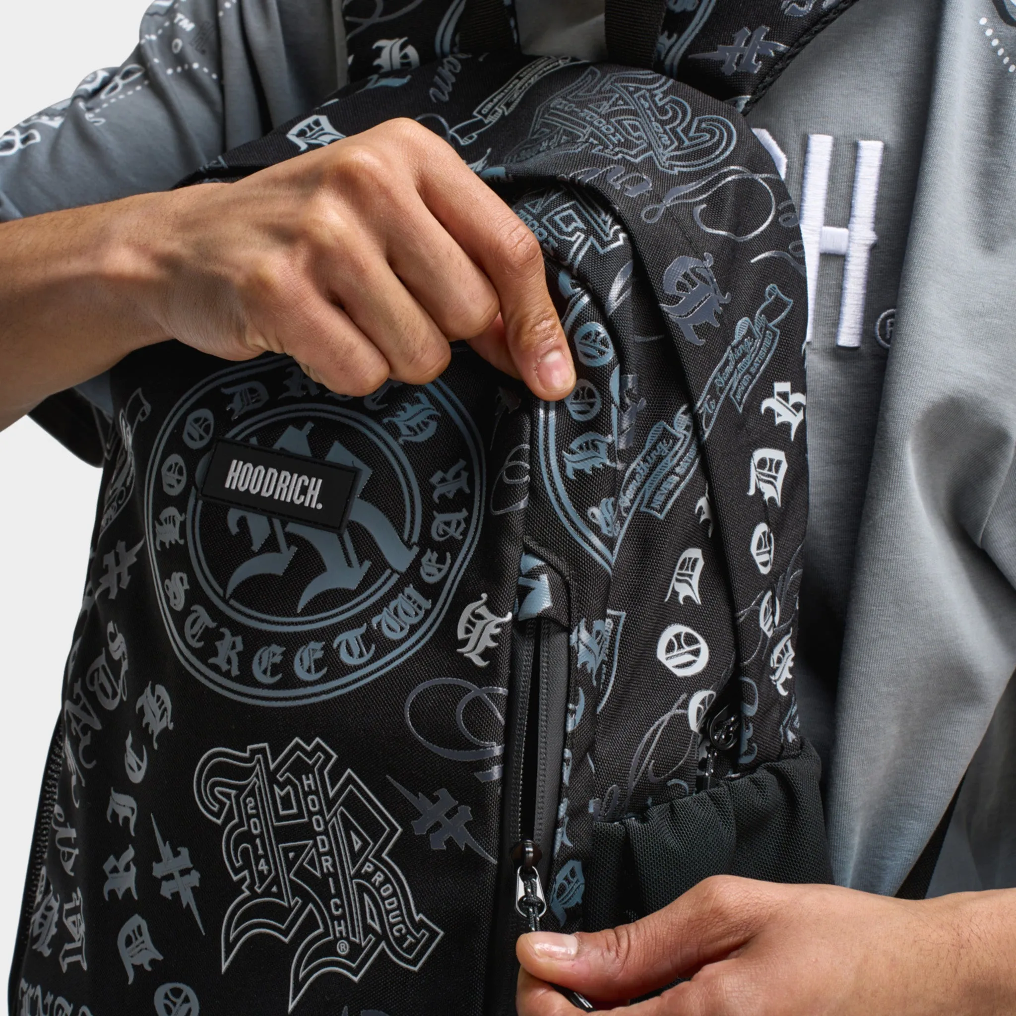 Hoodrich Gothtoss Backpack Black / White - Grey sold by JD Sports product image thumbnail 4