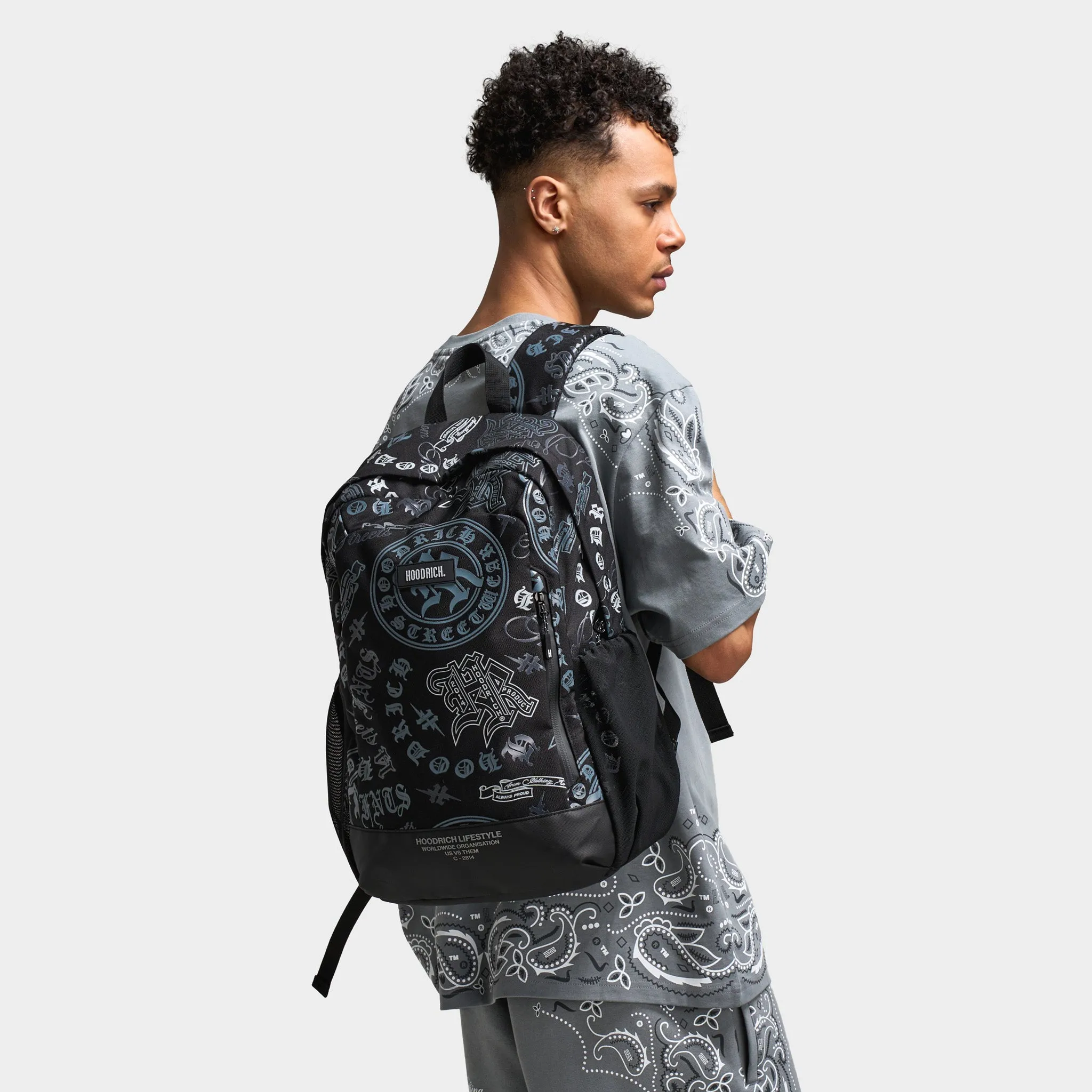 Hoodrich Gothtoss Backpack Black / White - Grey sold by JD Sports product image thumbnail 3
