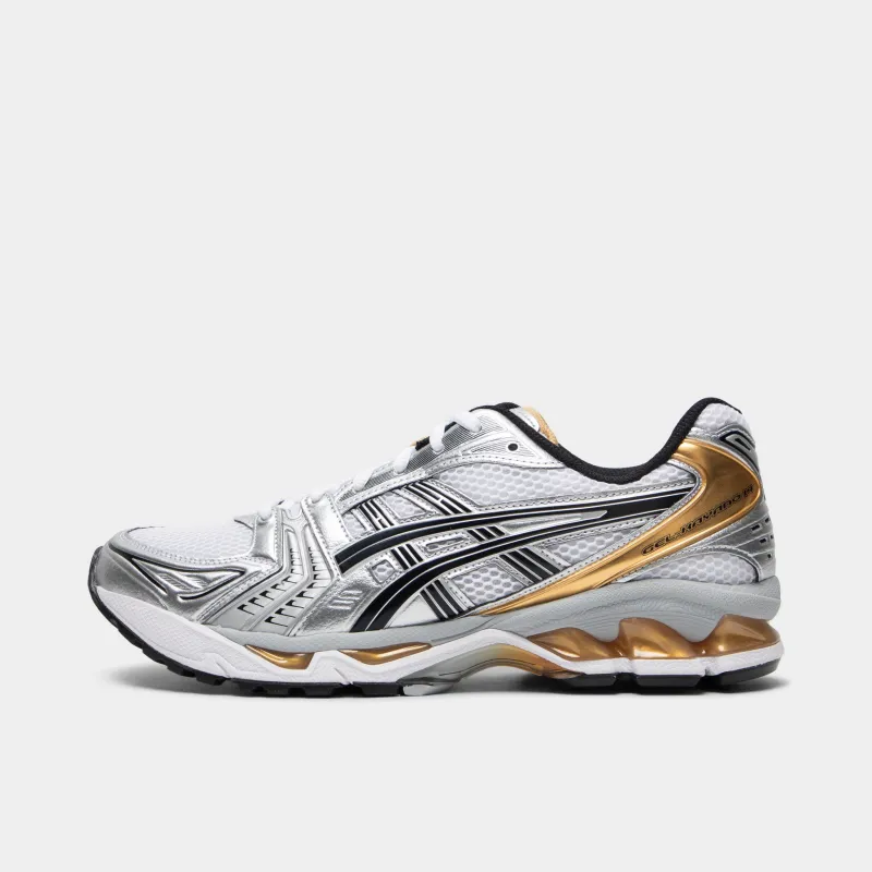 ASICS Gel-Kayano 14 White / Black - Gold sold by JD Sports