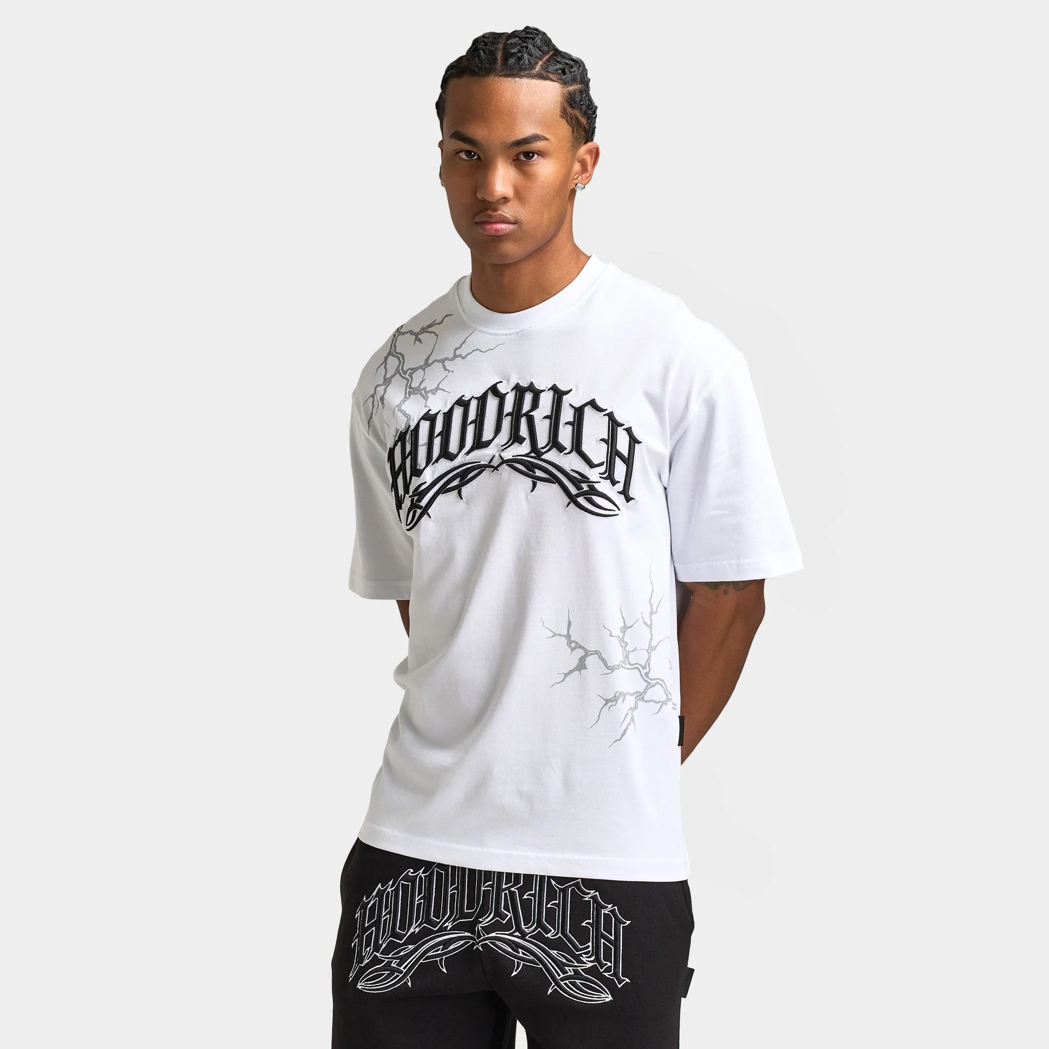 Hoodrich Dark Oversized Graphic T-shirt / White sold by JD Sports