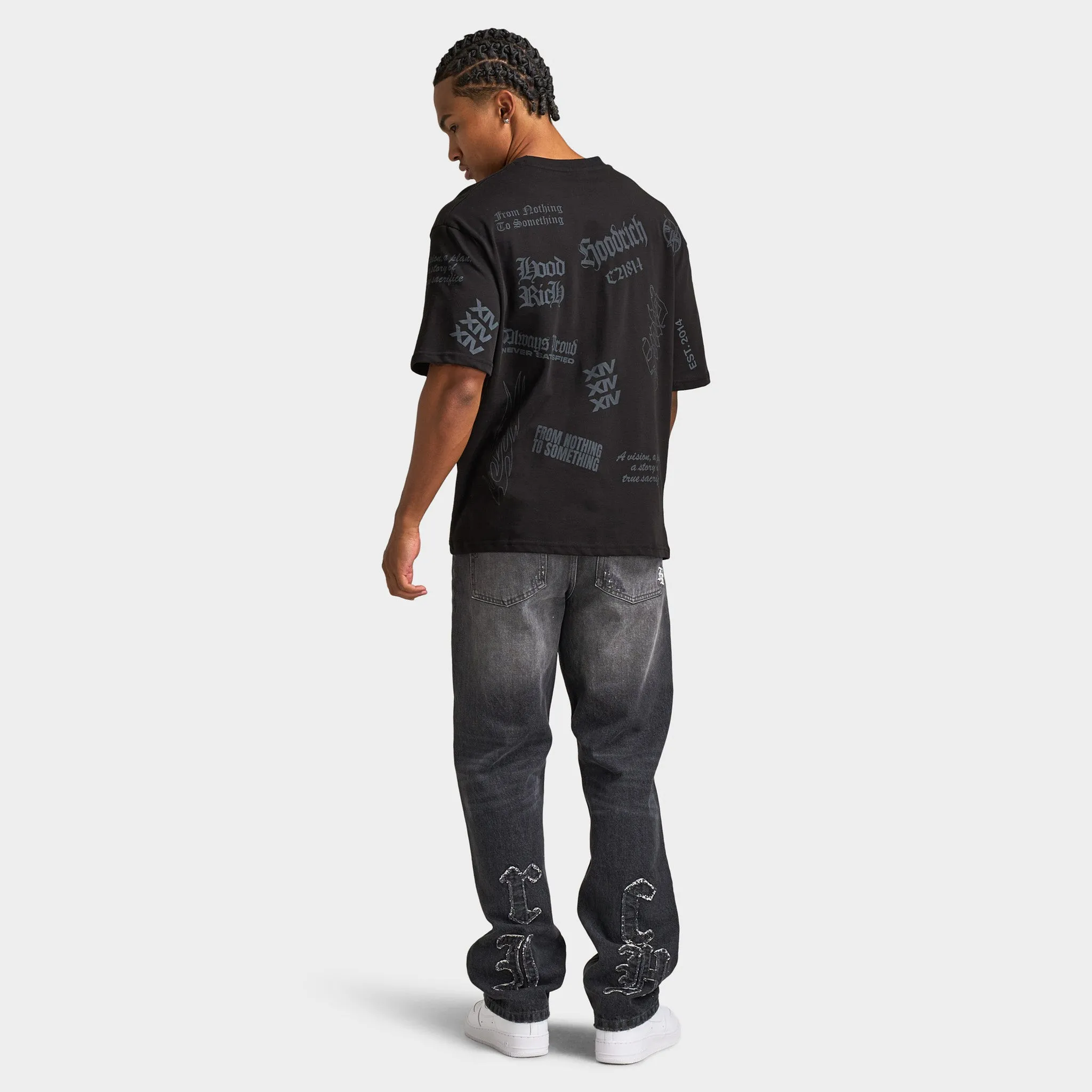 Hoodrich Chroma All over Print Oversized Graphic T-shirt / Black sold by JD Sports product image thumbnail 5